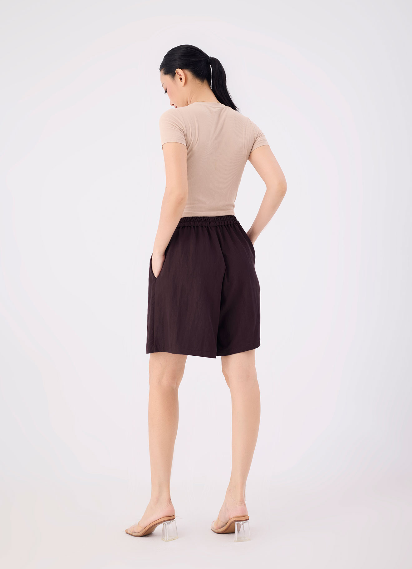 Brown-Stone by Wrap Skort