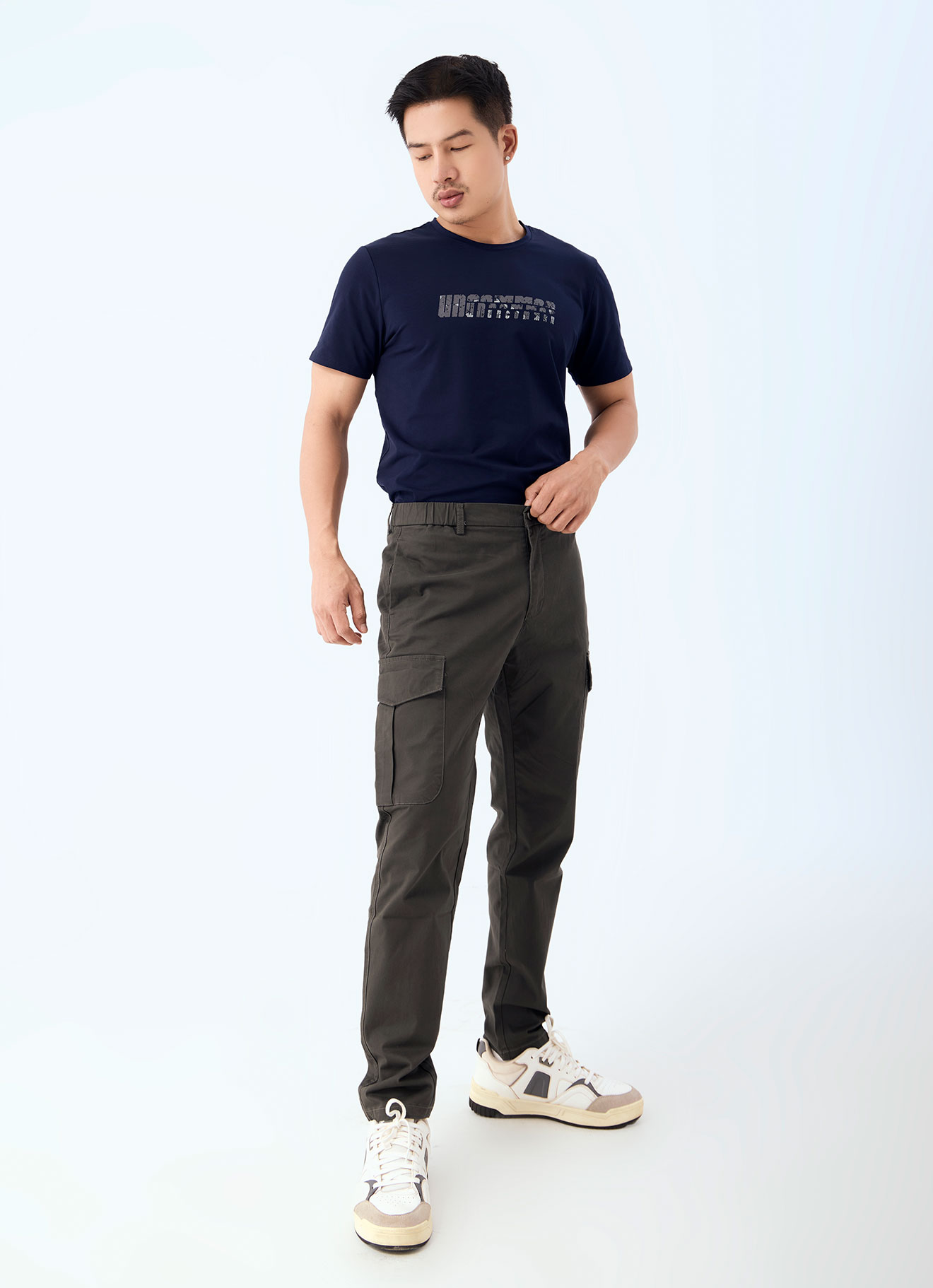 Burnt-Olive  by Cargo pants
