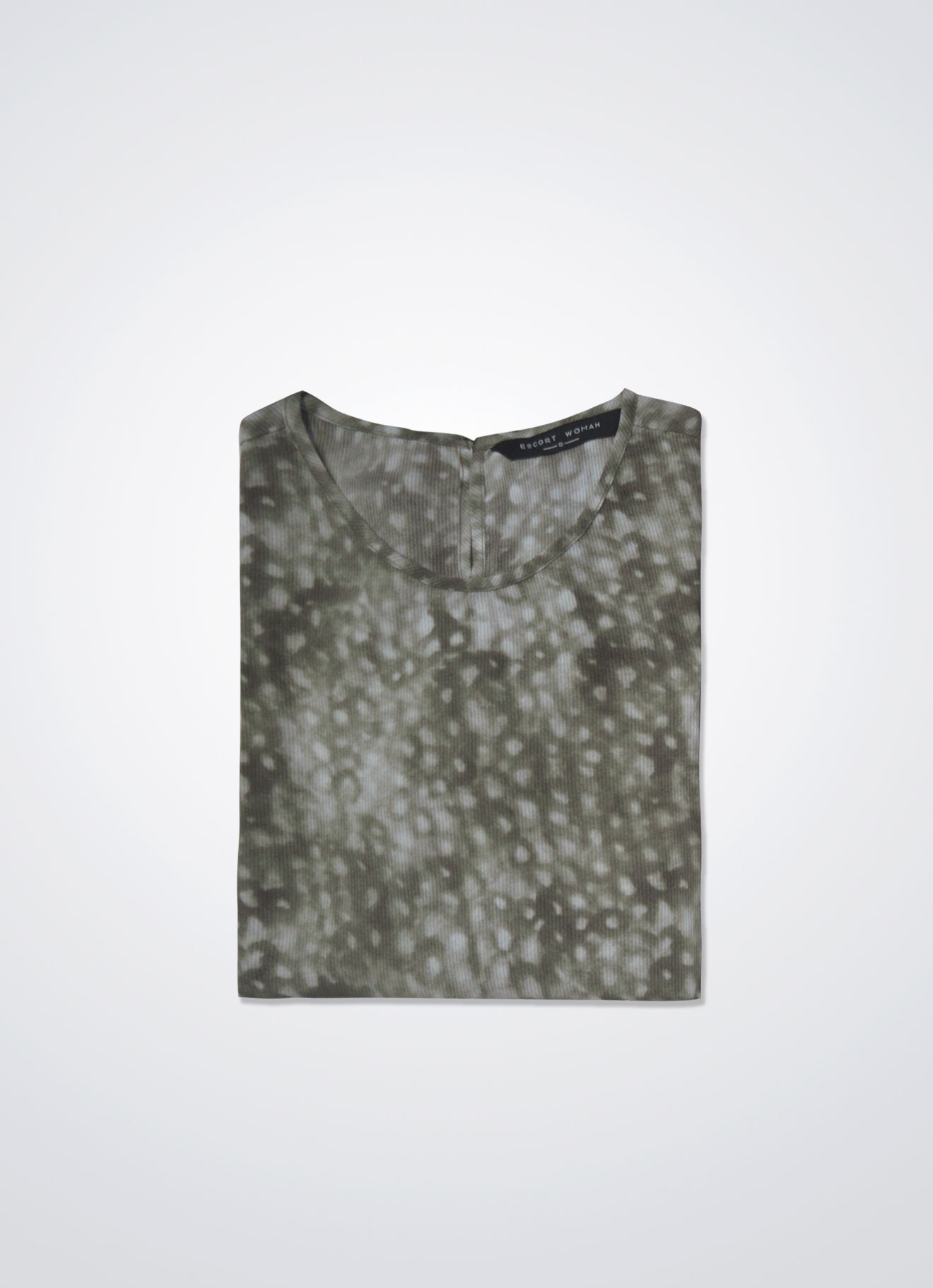 Burnt-Olive by Printed Top