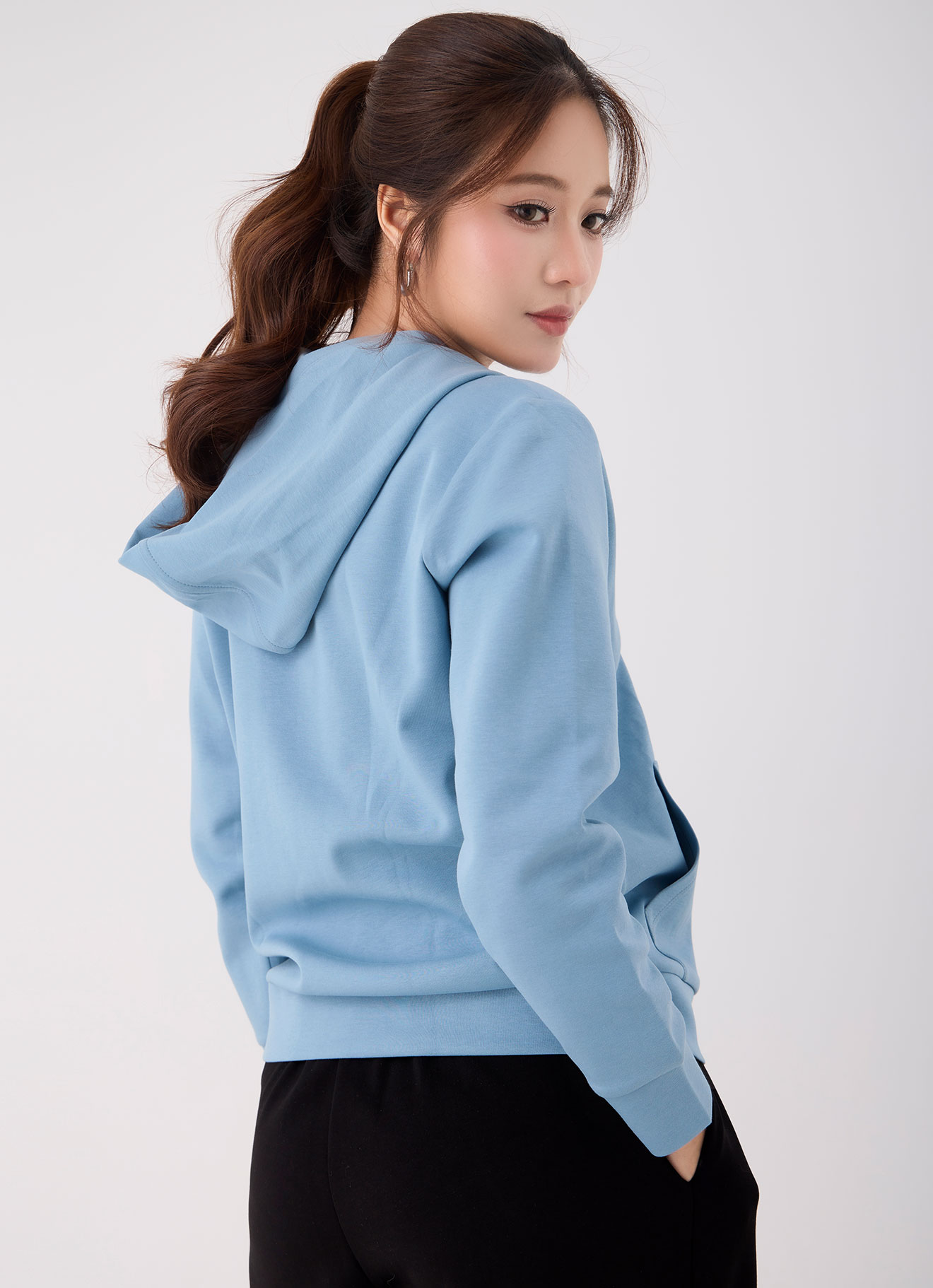 Cameo-Blue  by Hoodied Jacket