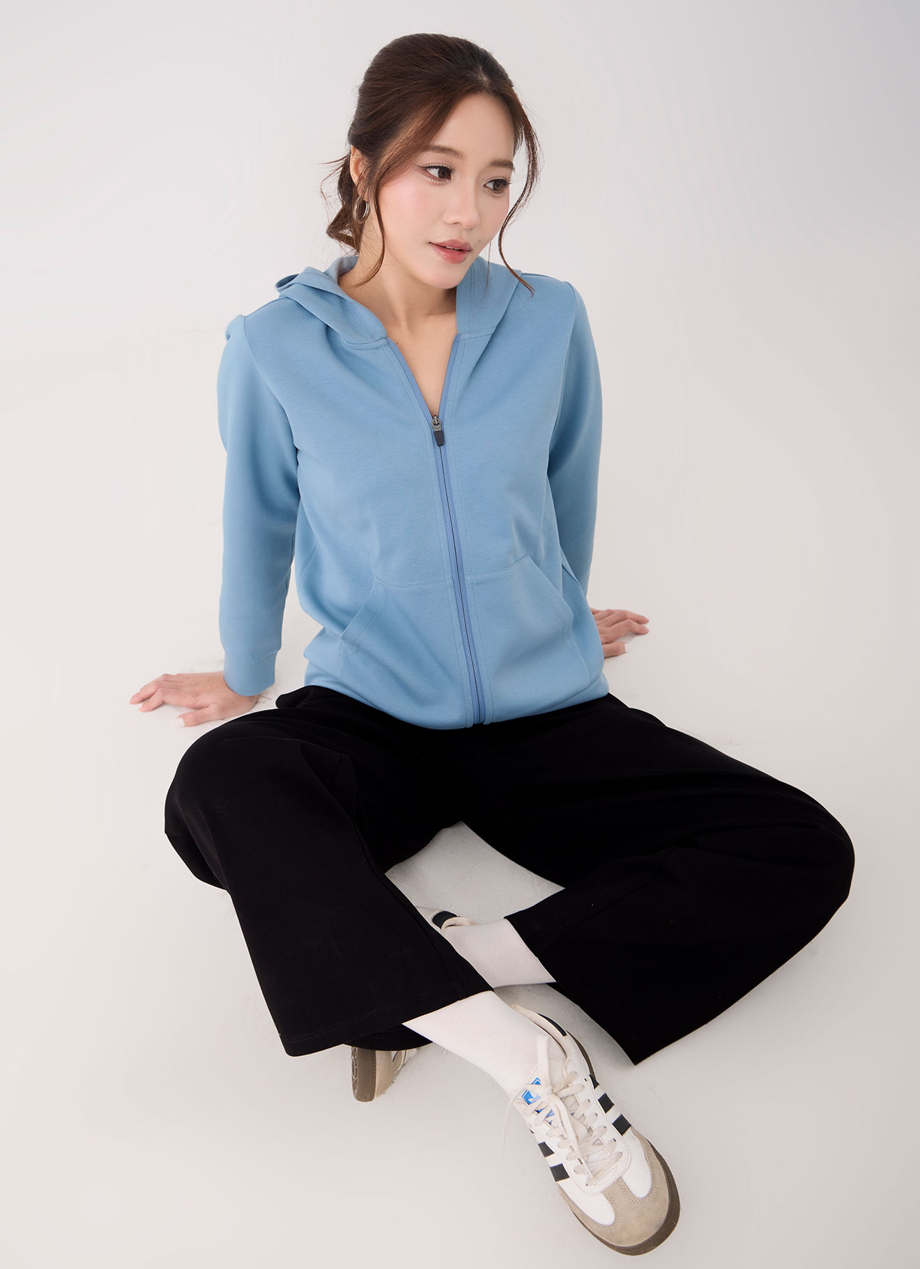 Cameo-Blue  by Hoodied Jacket