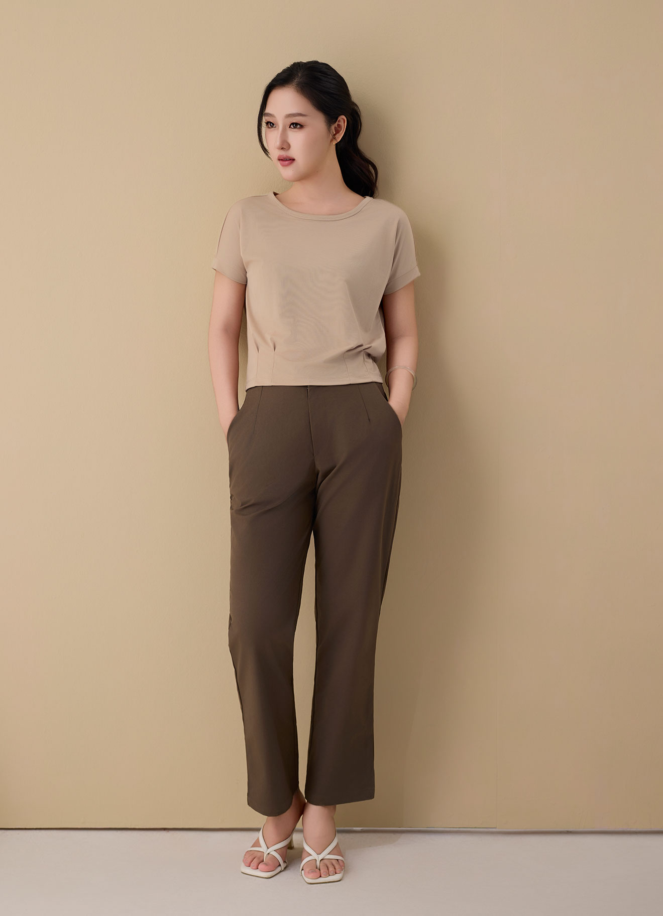 Candied-Ginger by Sleeve Top