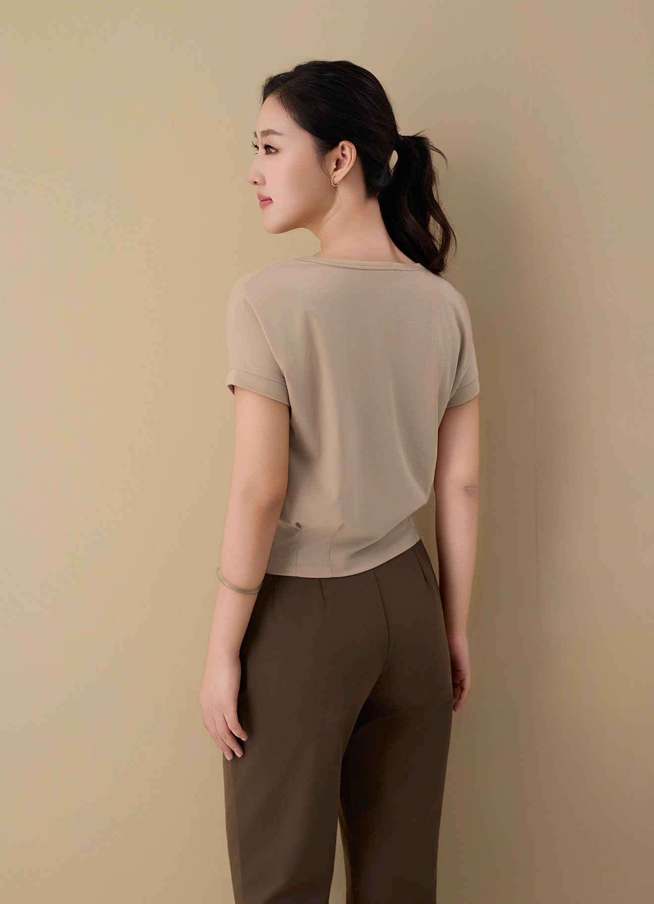 Candied-Ginger by Sleeve Top