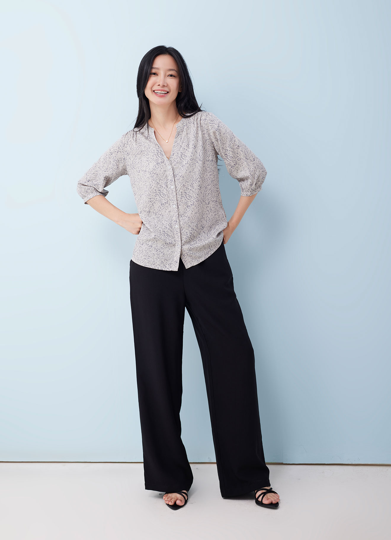 Chateau-Gray  by Sleeve Blouse