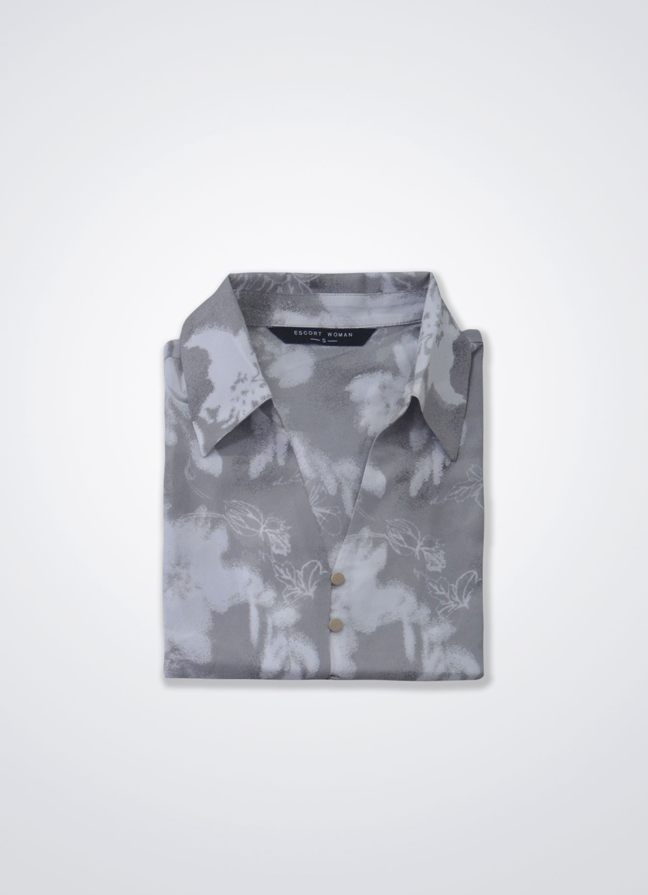 Chateau-Gray by Floral Printed Shirt