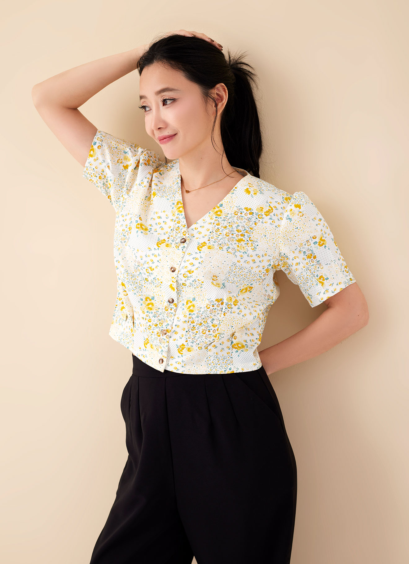 Citrus by Floral Printed Blouse