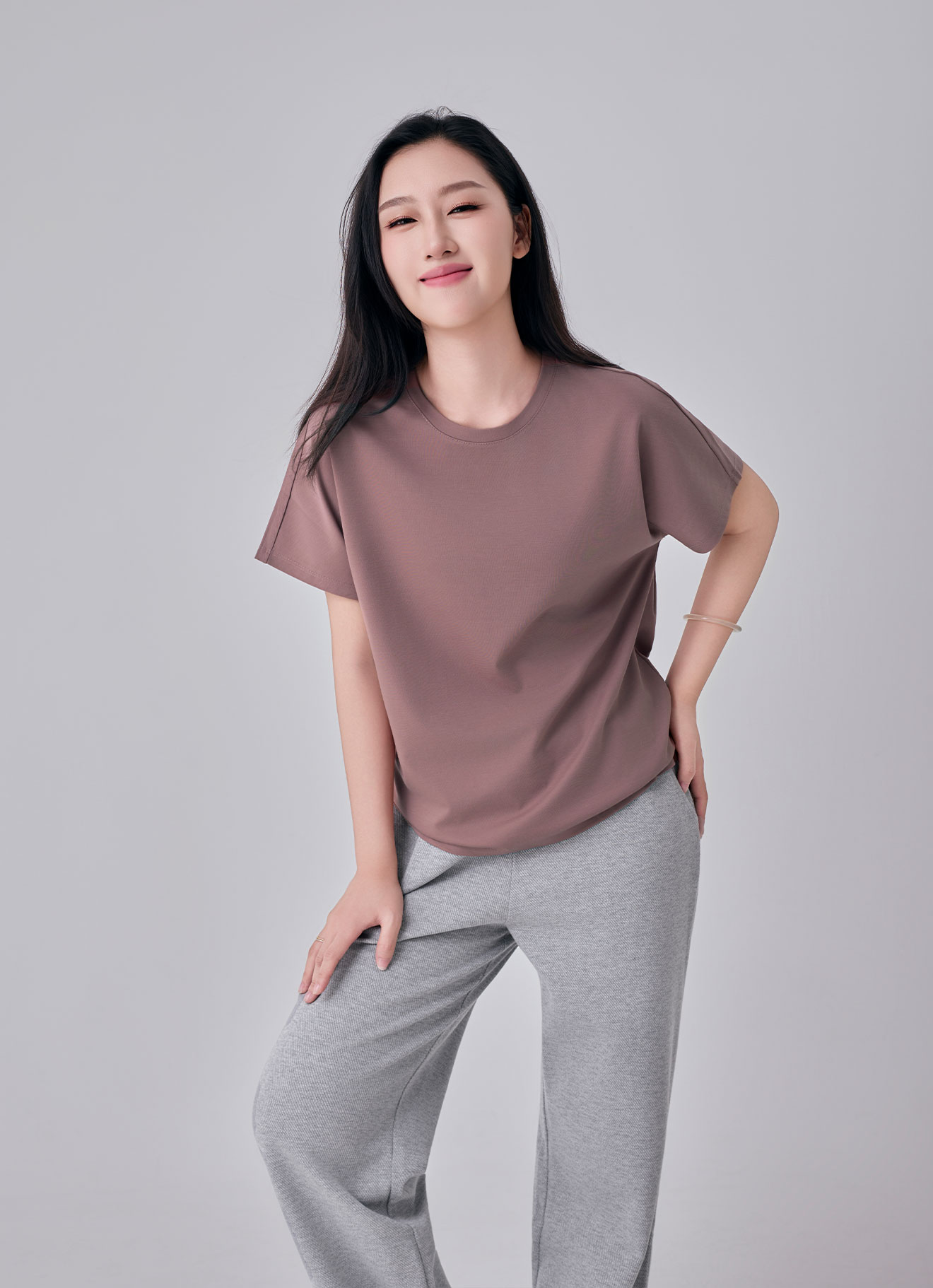 Cognac by Sleeve Blouse