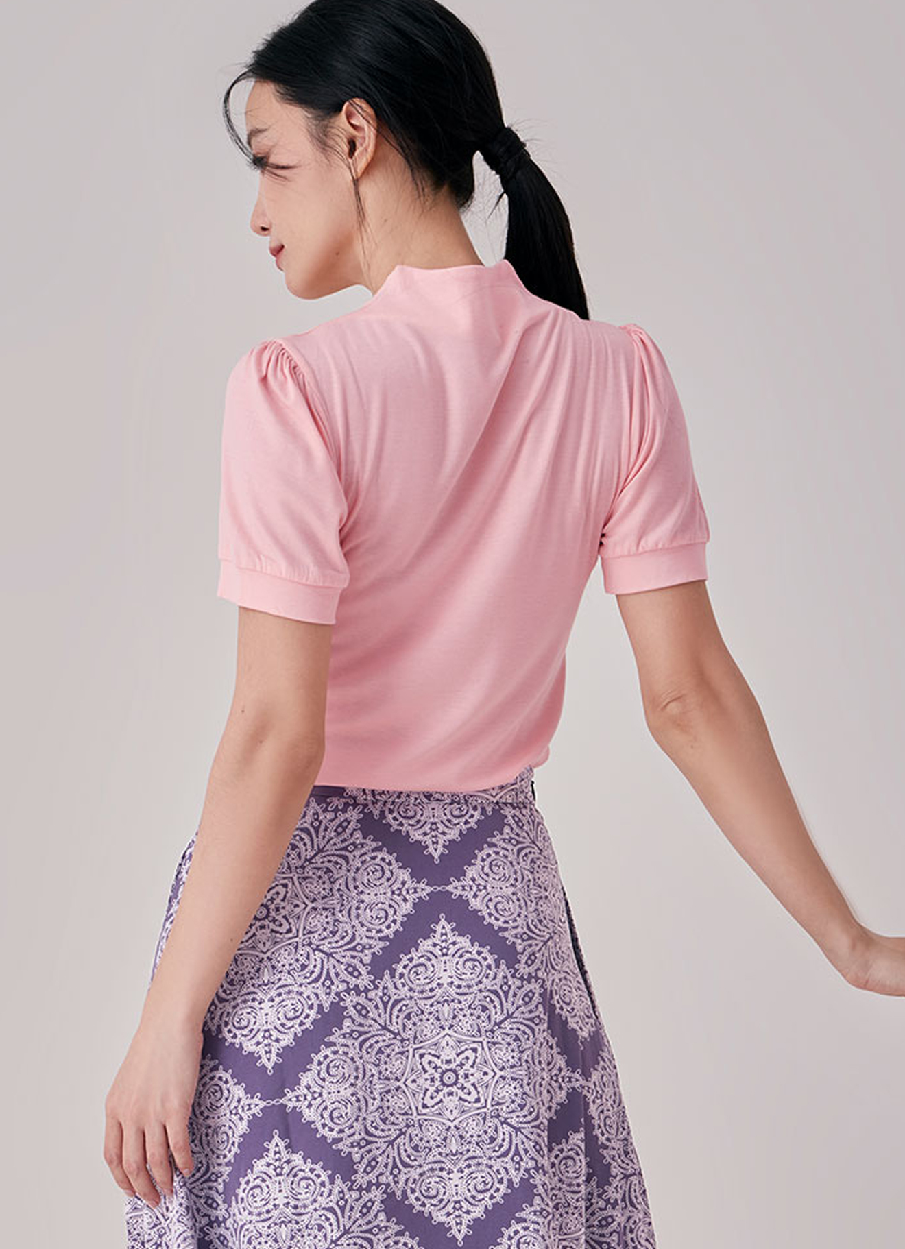 Crystal-Rose  by Sleeve Blouse