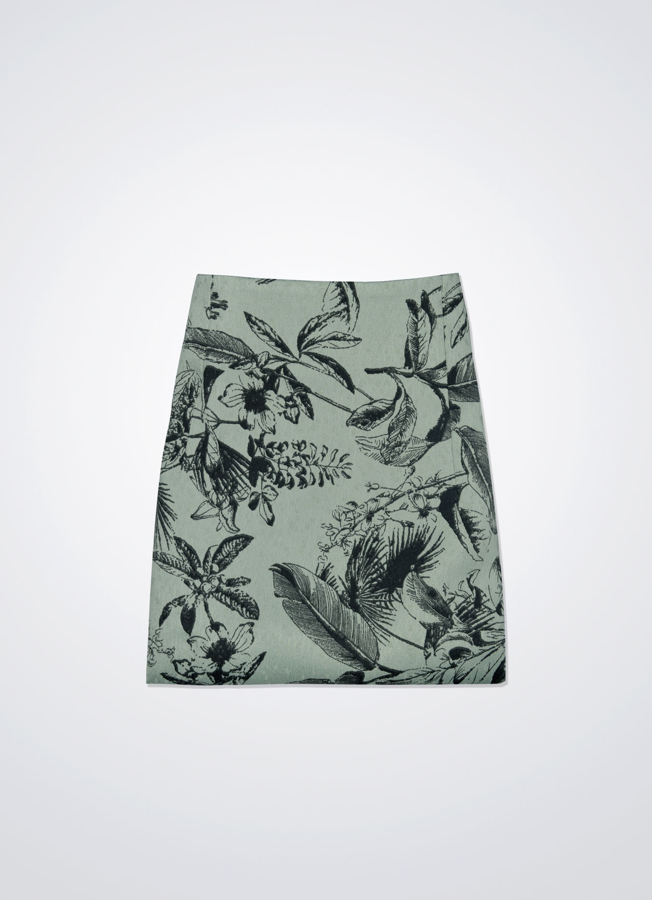 Desert-Sage by Printed Skirt