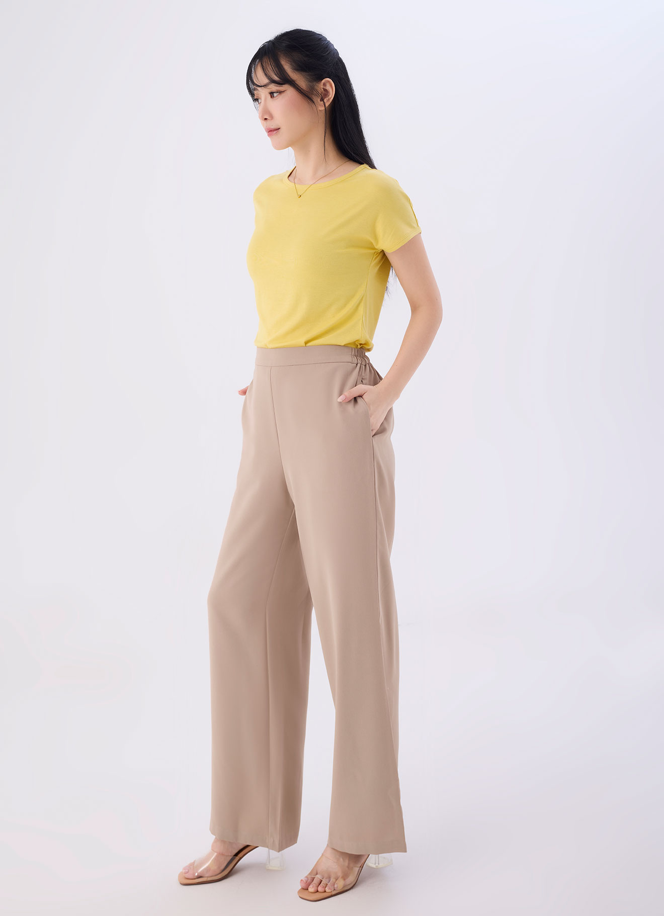 Doeskin by Wide-leg pants