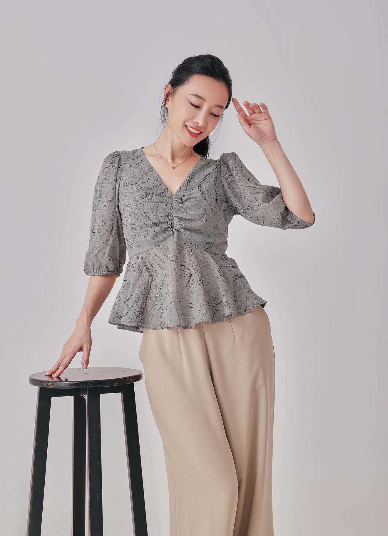 Dove by V-Neck Blouse