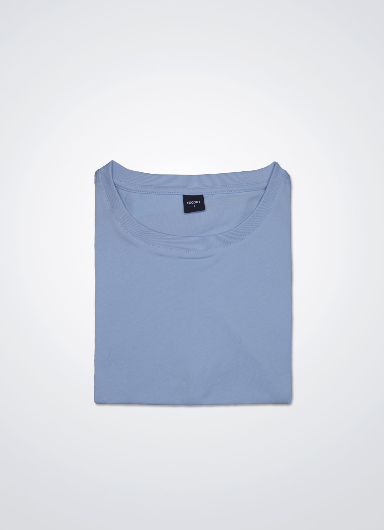 Dream-Blue by Round-Neck Blouse