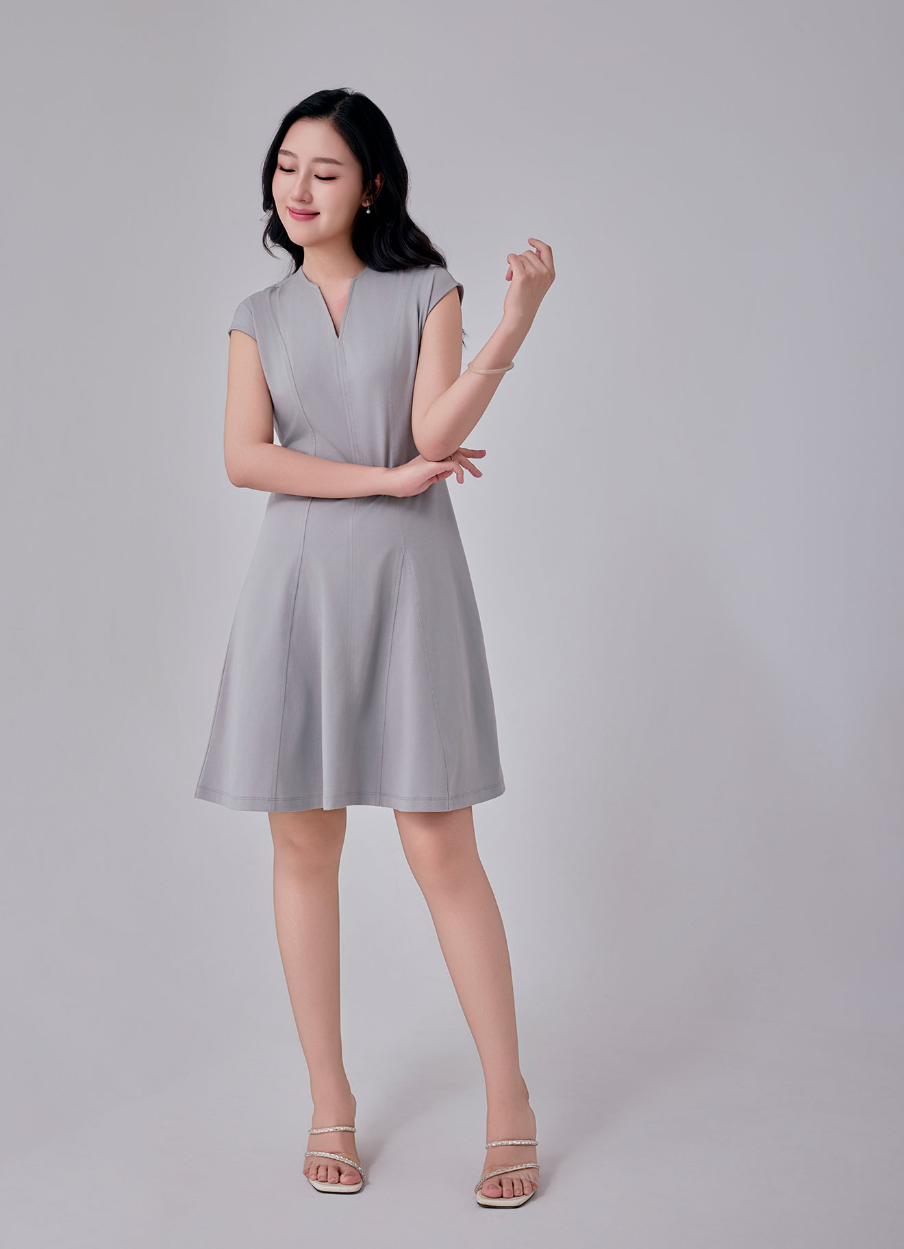 Drizzle by V-Neck Dress