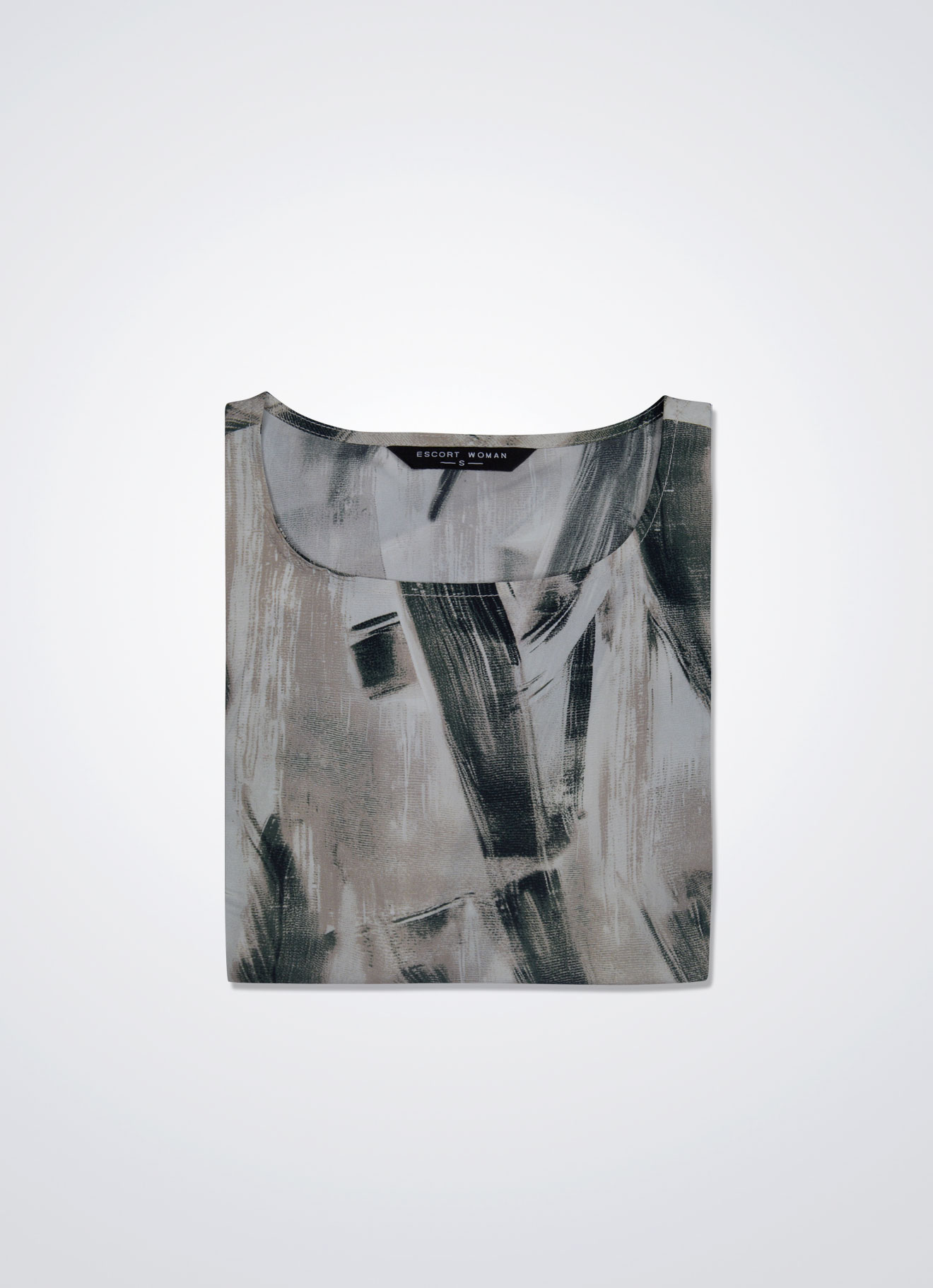 Duck-Green by Round-Neck Top