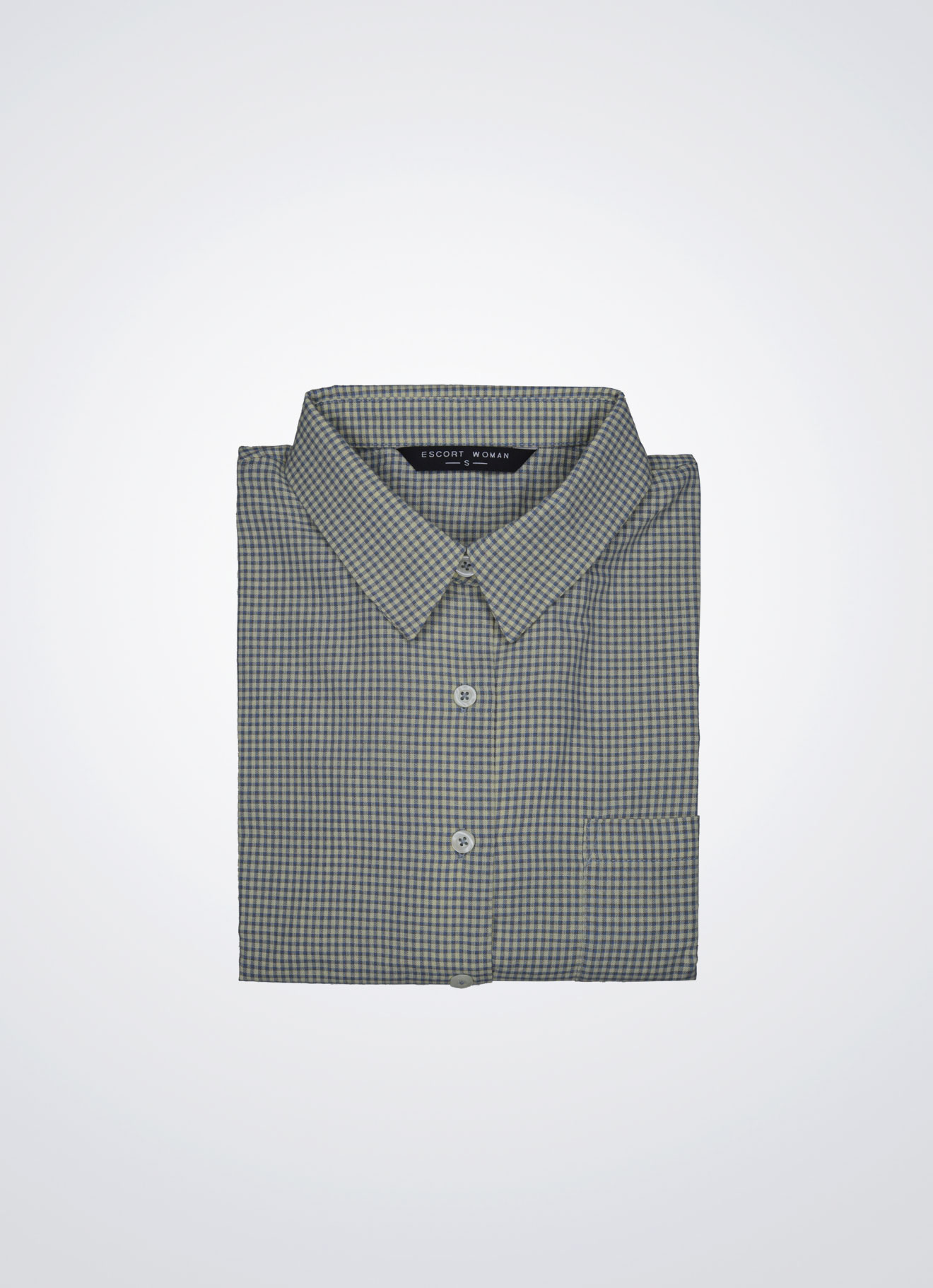 Dusk-Blue by Shirt Collor Top