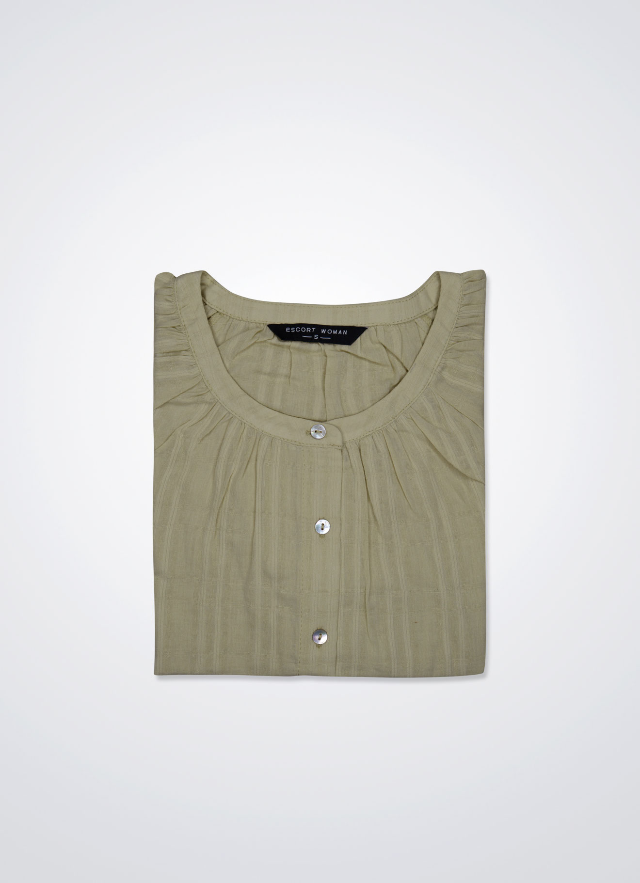 Dusty-Yellow by Sleeve Blouse