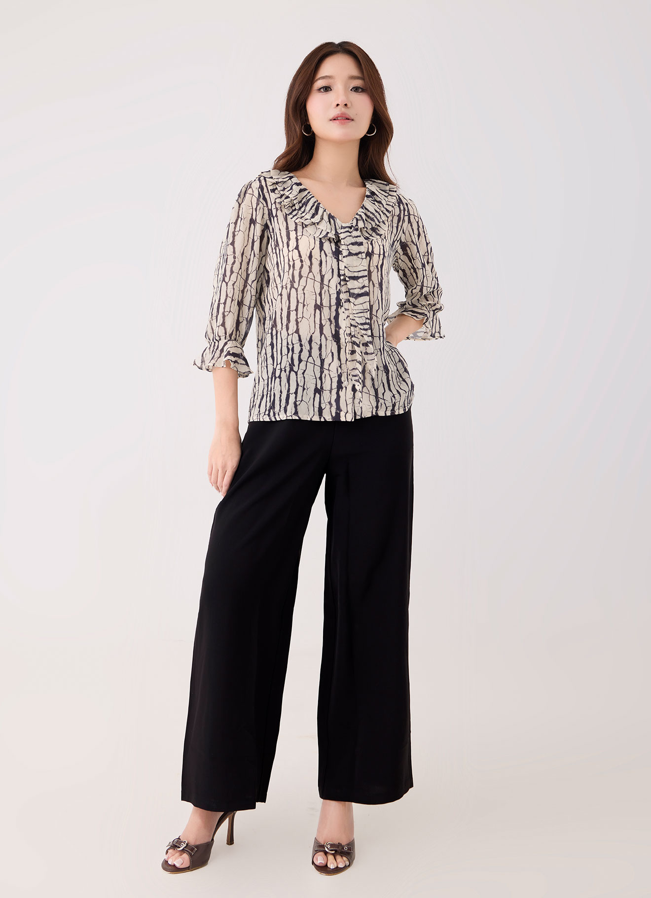Eggnog by Pleated Blouse