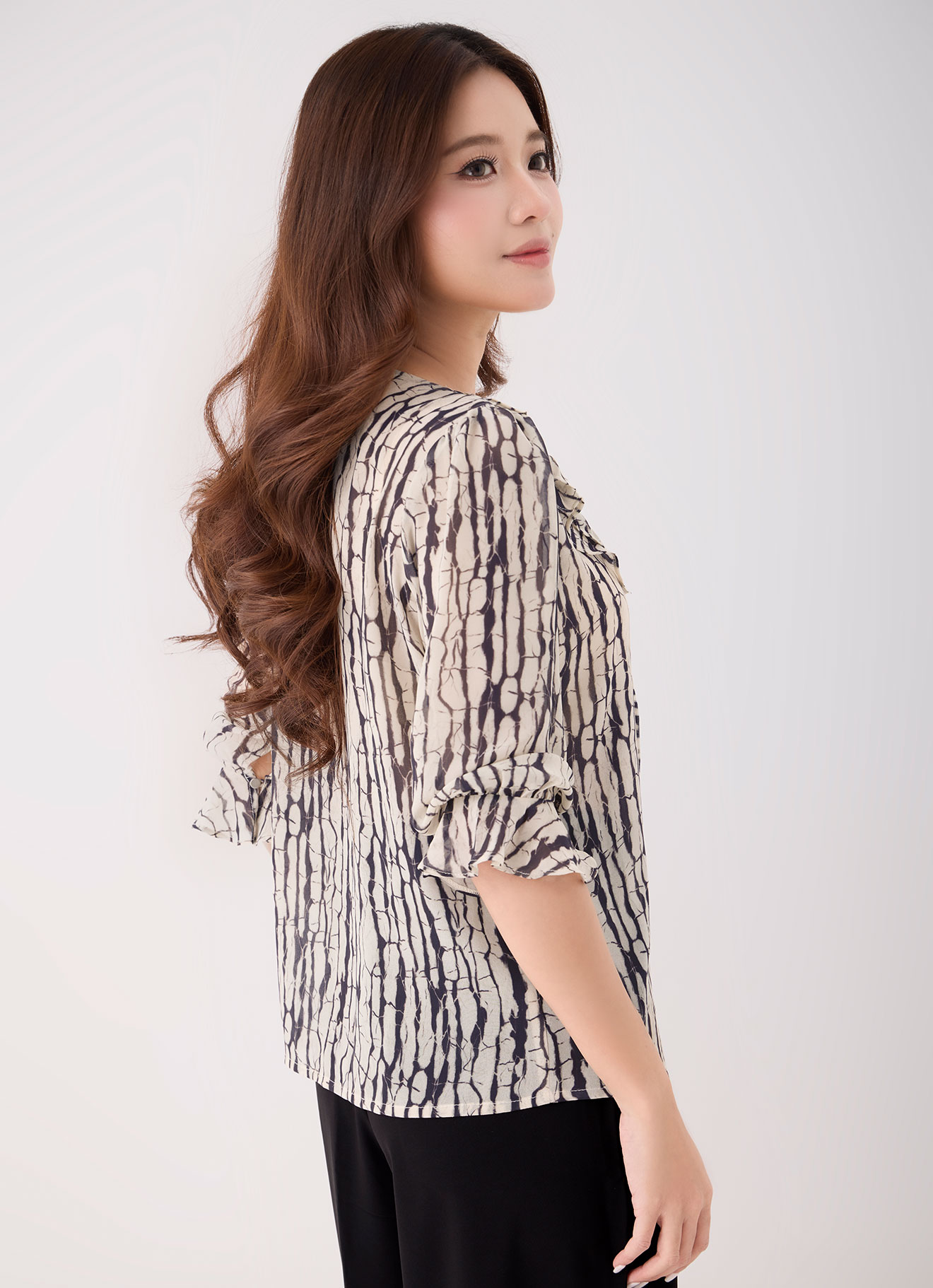 Eggnog by Pleated Blouse