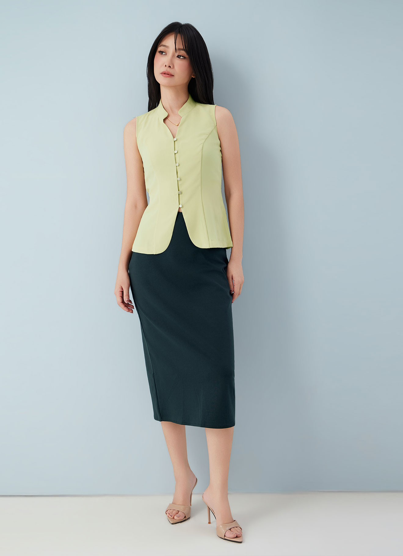 Endive by Sleeveless Blouse