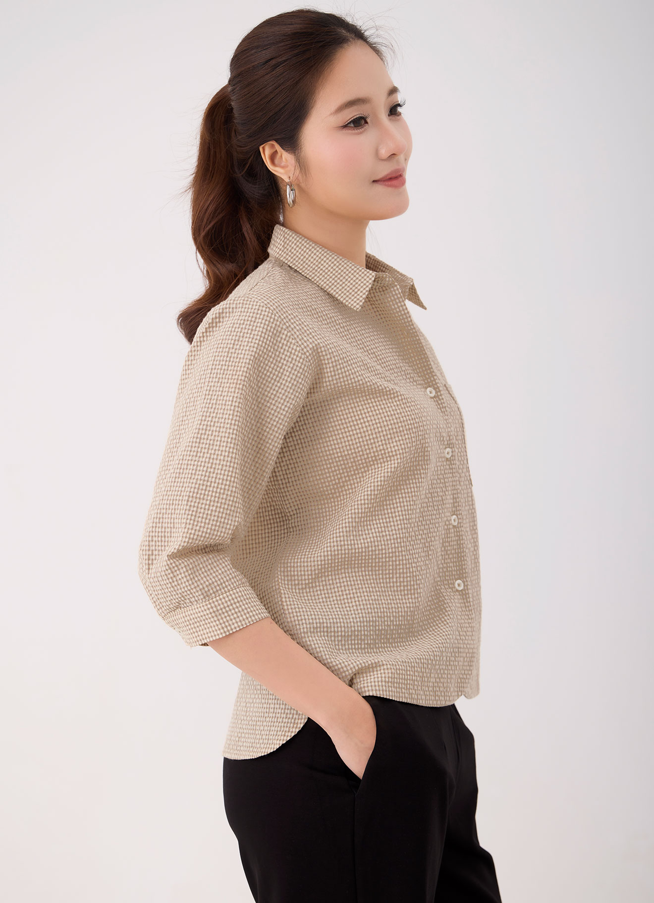 Fall-Leaf by Shirt Collor Top