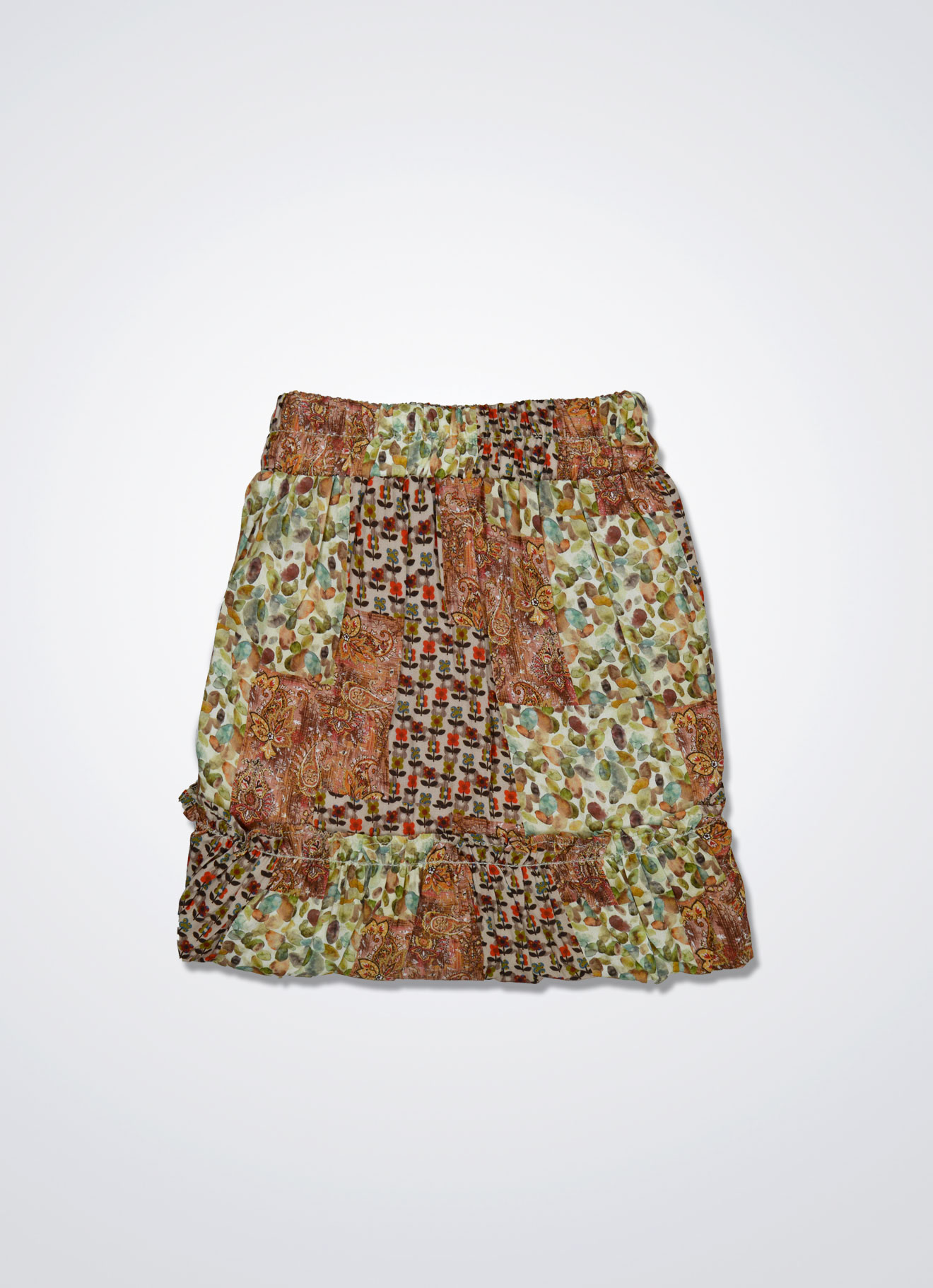 Flamingo-Pink by Printed Mini Skirt