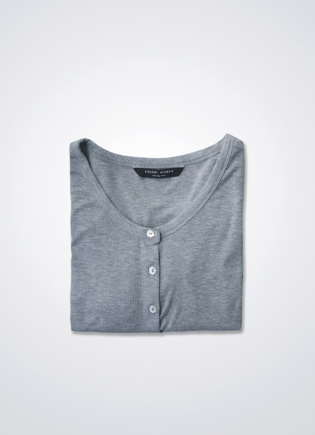 Flint-Gray by Long-sleeved Blouse