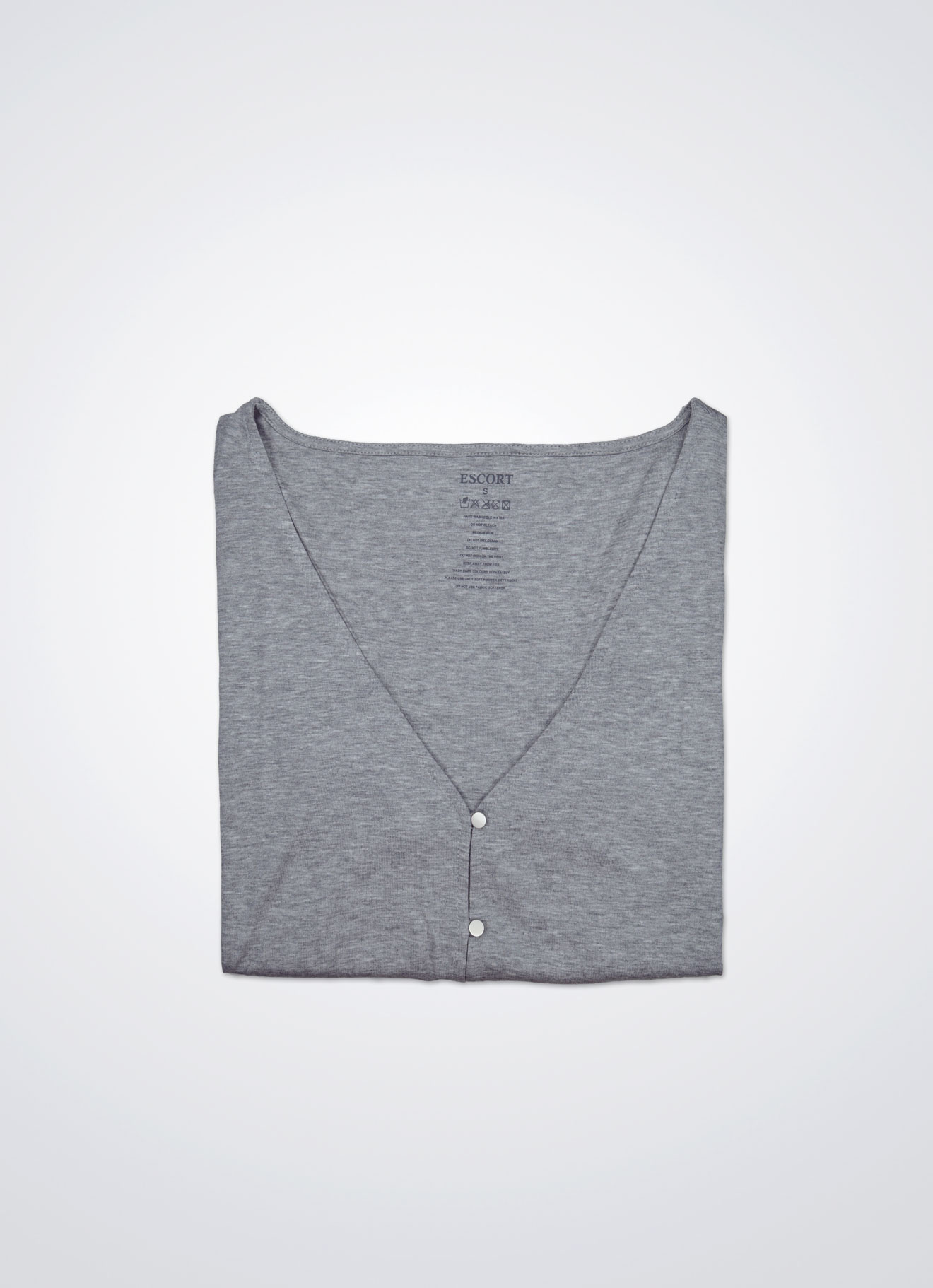 Flint-Gray by V-Neck Top