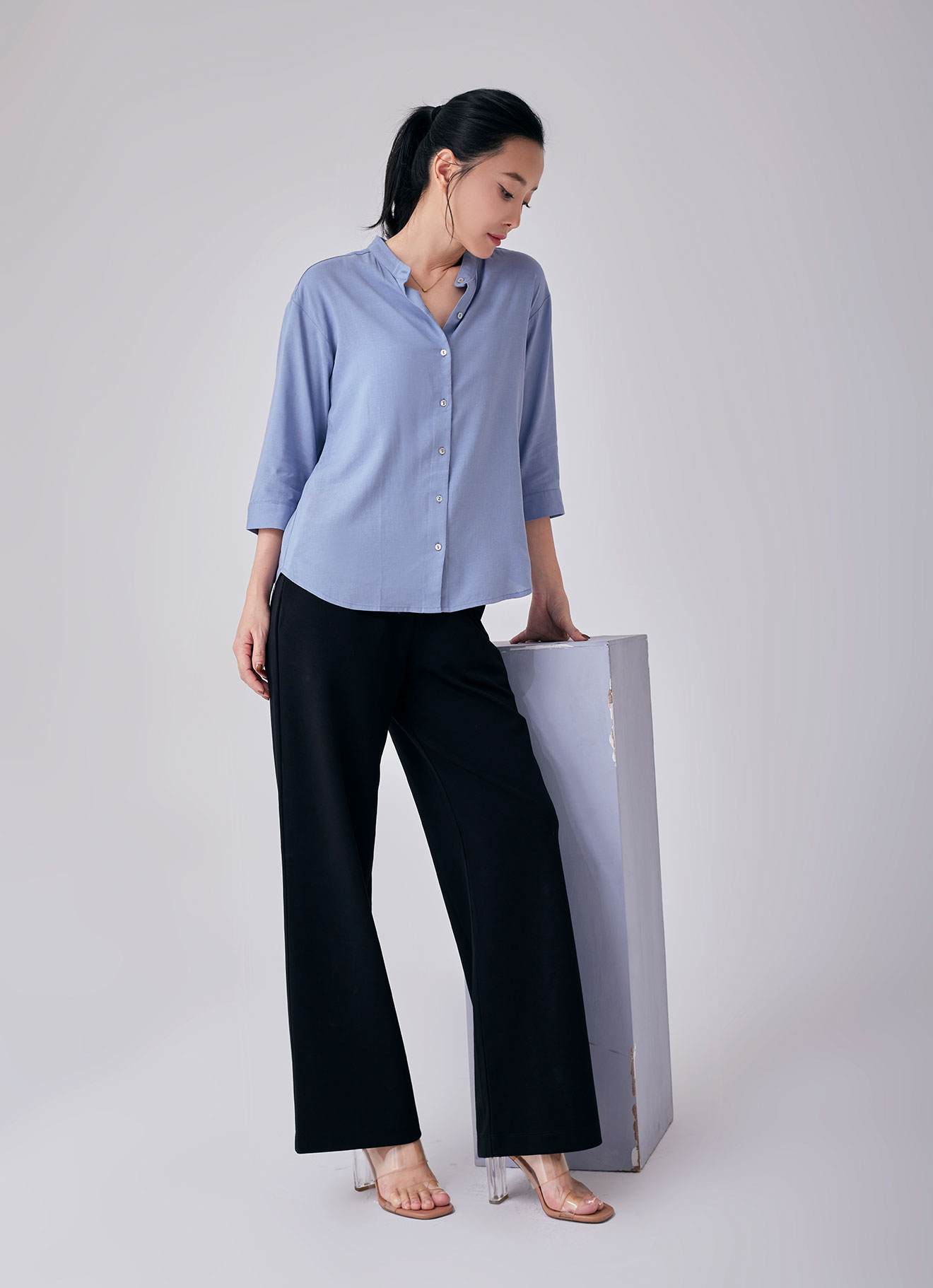 Forever-Blue by Sleeve Blouse