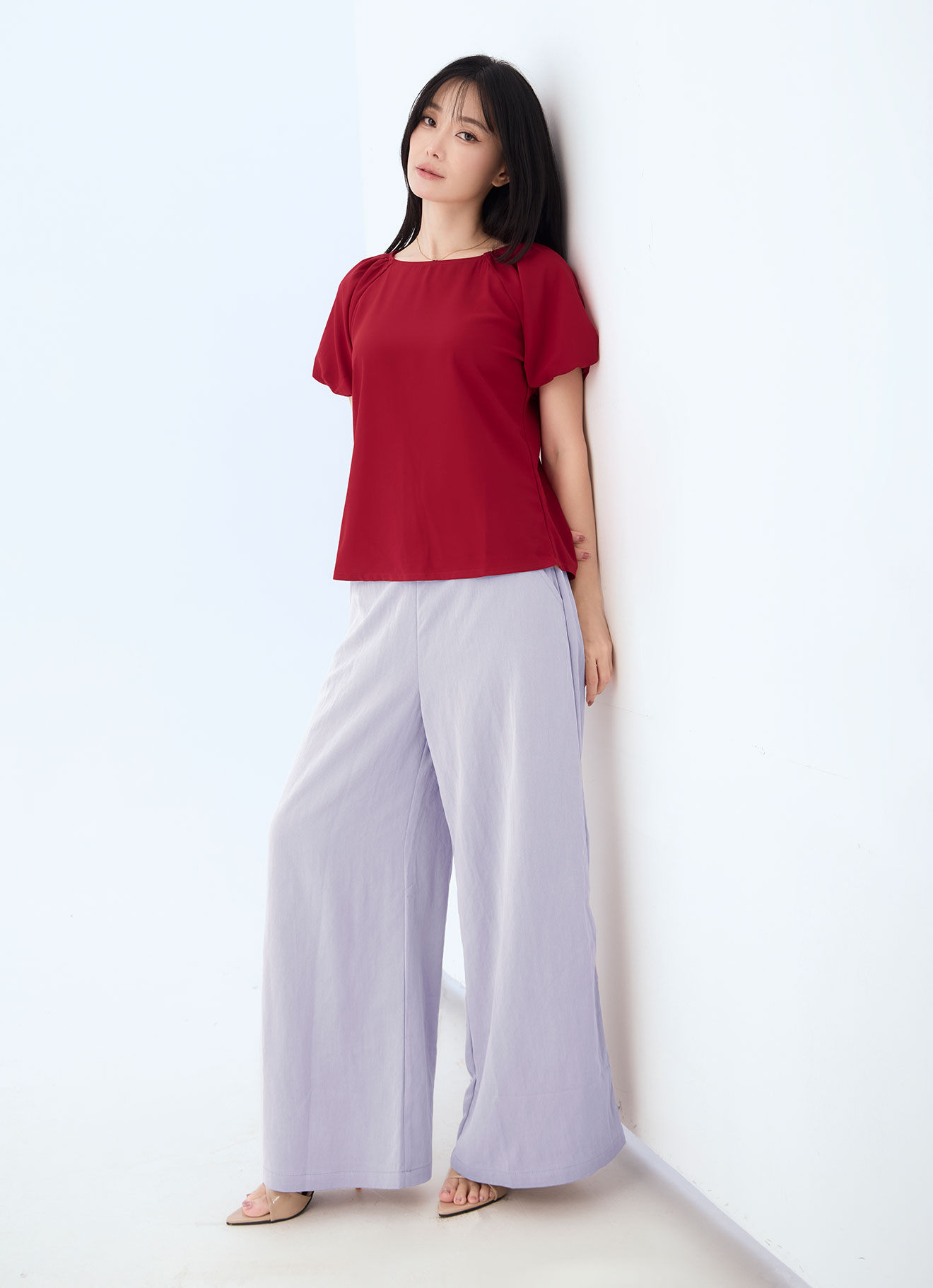 Formula-One  by Puff Sleeve Blouse