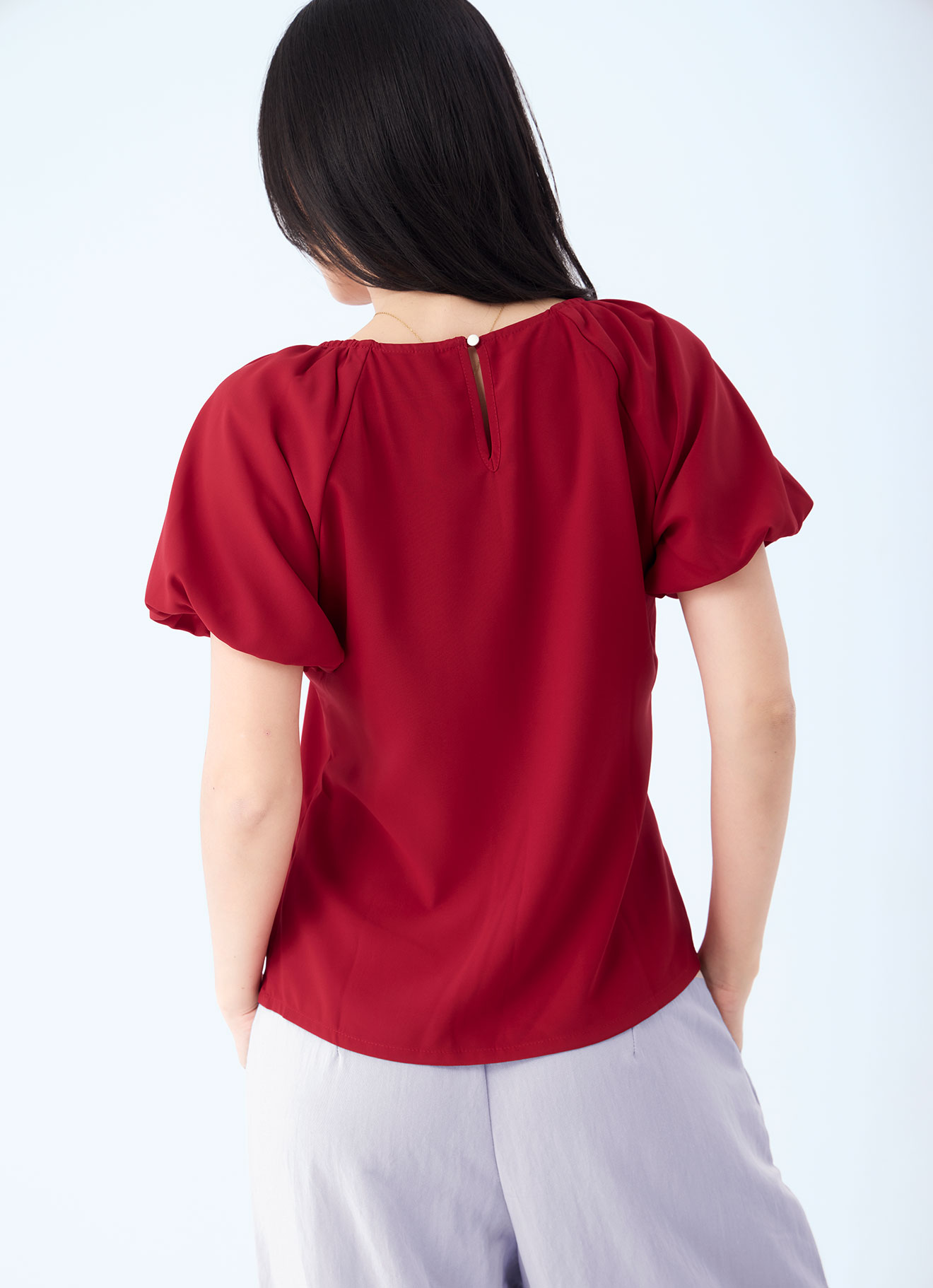 Formula-One  by Puff Sleeve Blouse