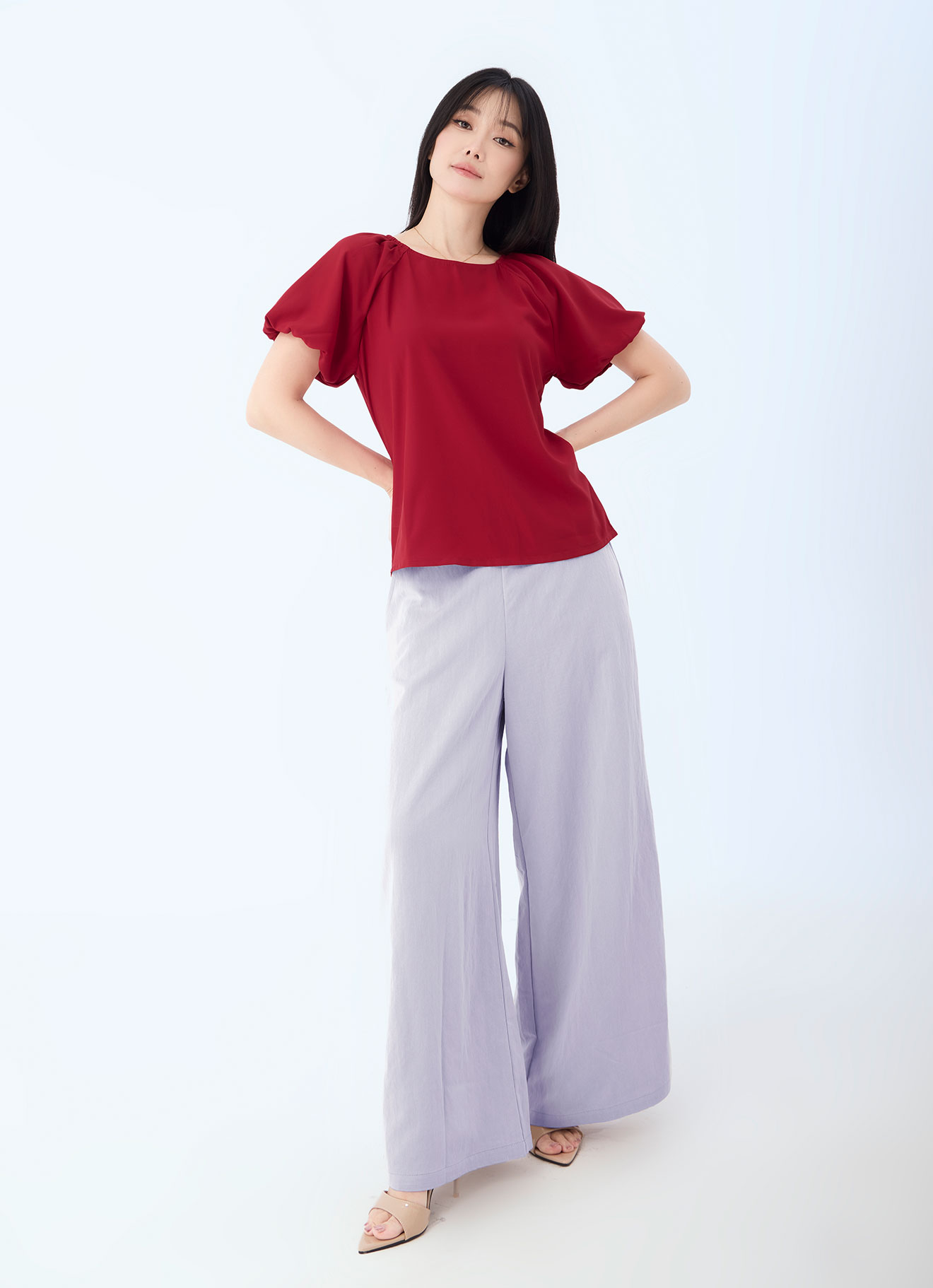 Formula-One  by Puff Sleeve Blouse
