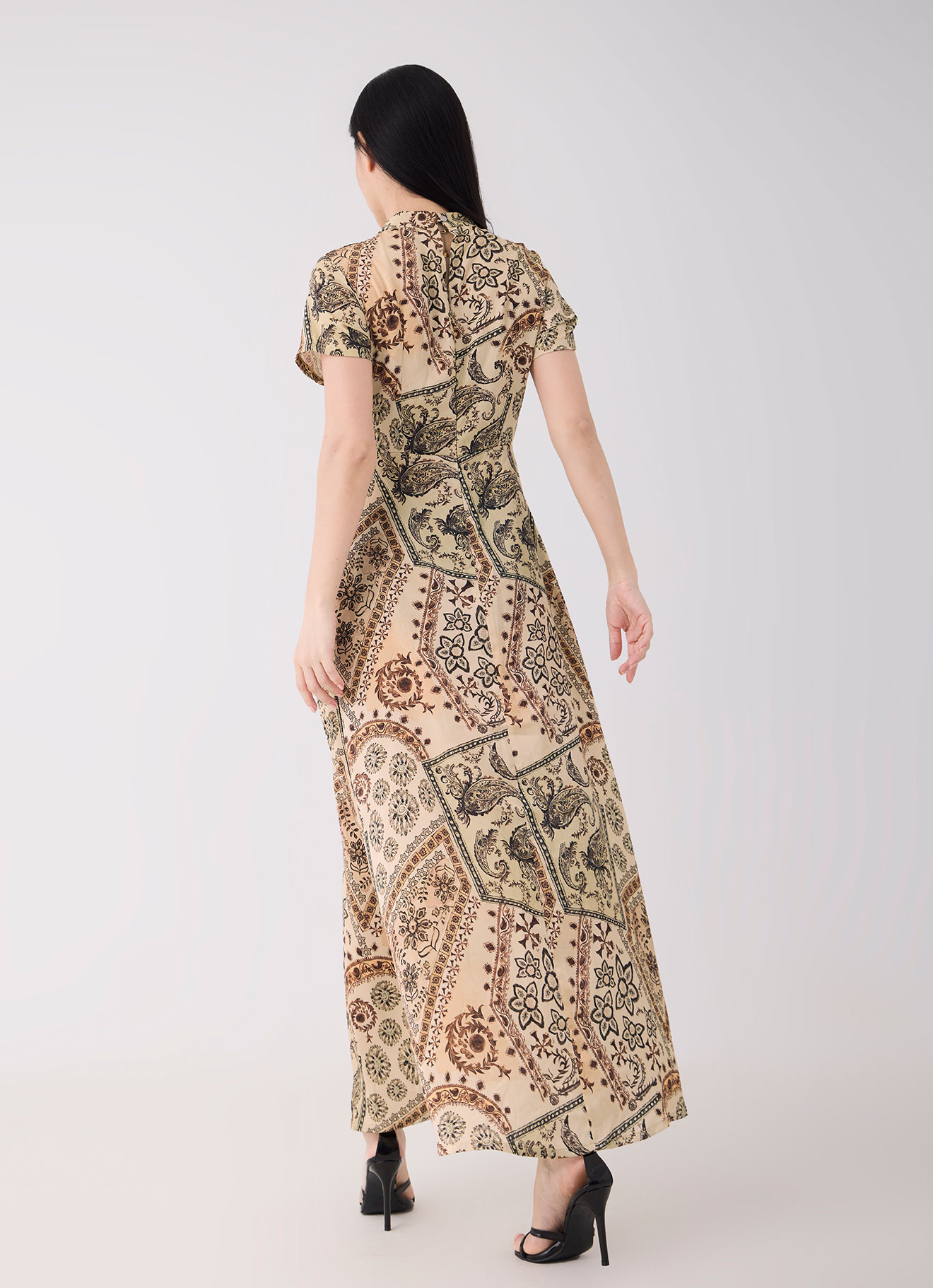 French-Vanilla by Pattern Print Midi Dress