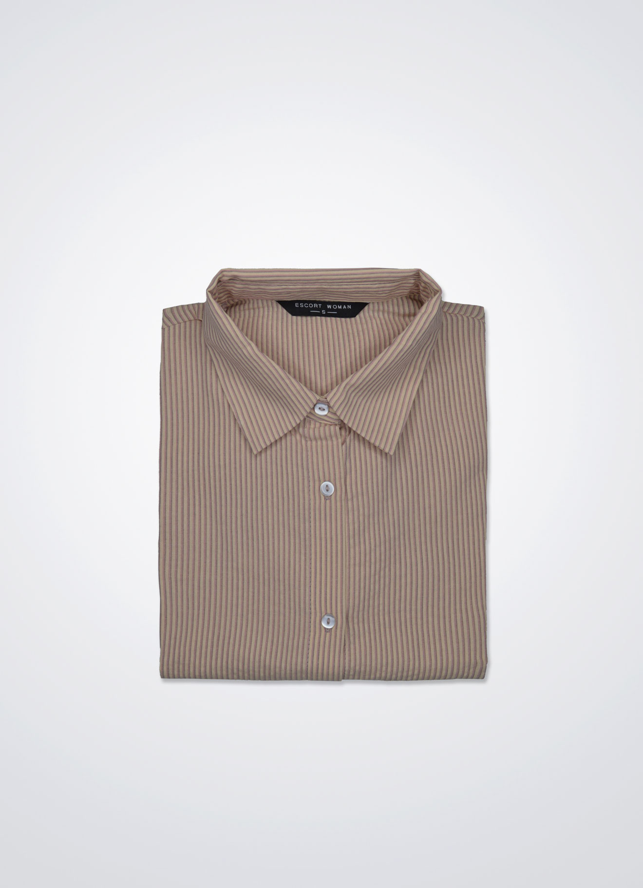Geranium-Pink by Shirt Collor Blouse
