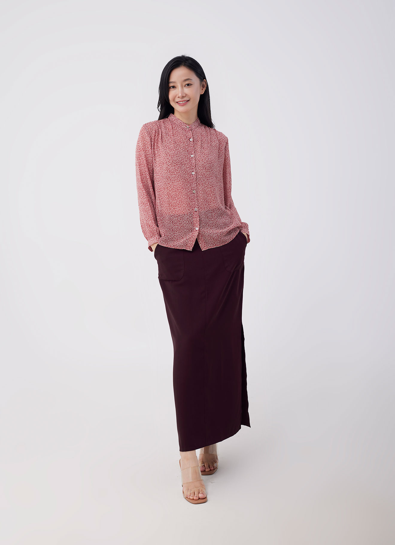 Ginger-Spice by Long-sleeved Blouse