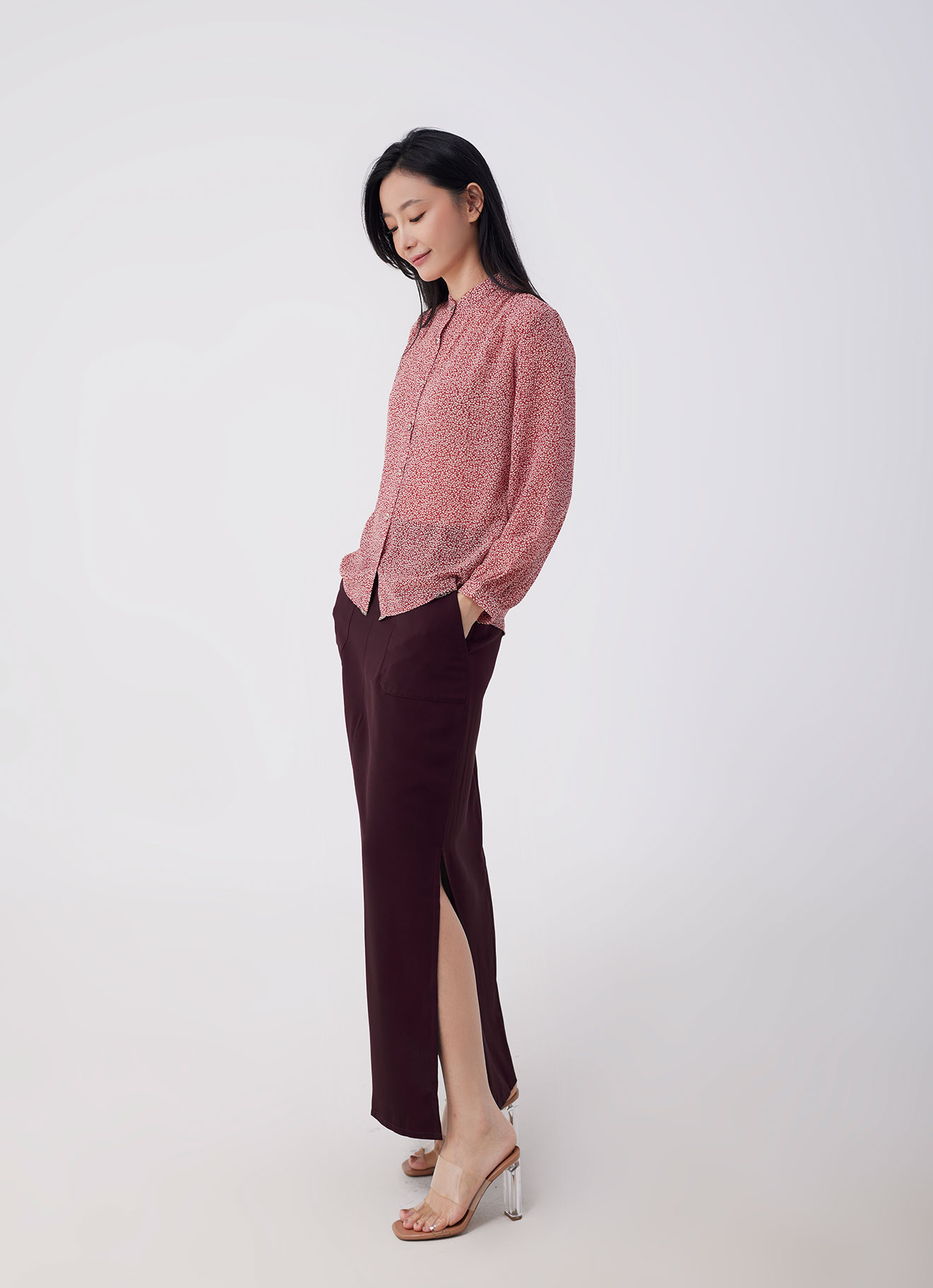 Ginger-Spice by Long-sleeved Blouse