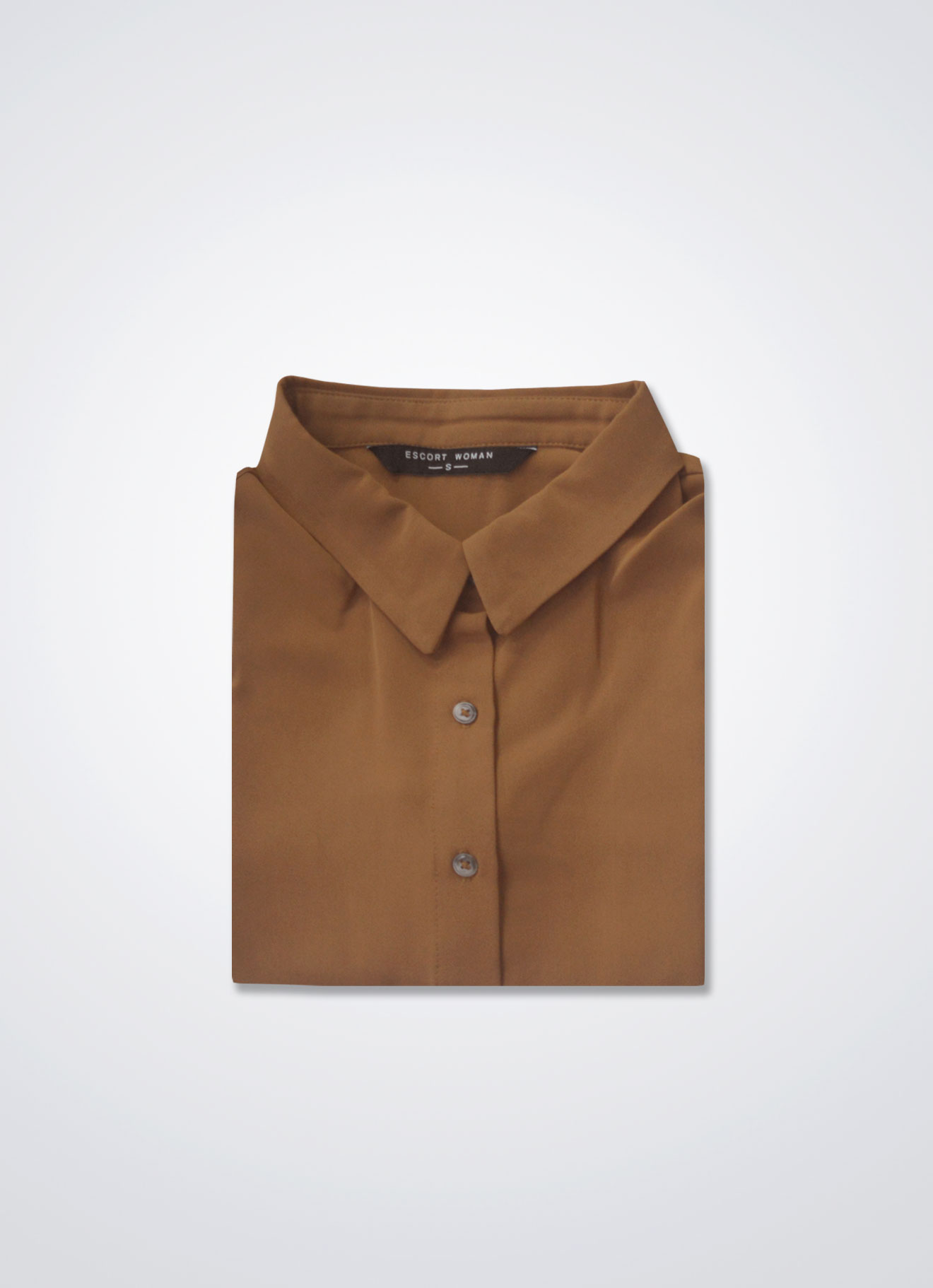 Glazed-Ginger by Tie-Belt Shirt Dress