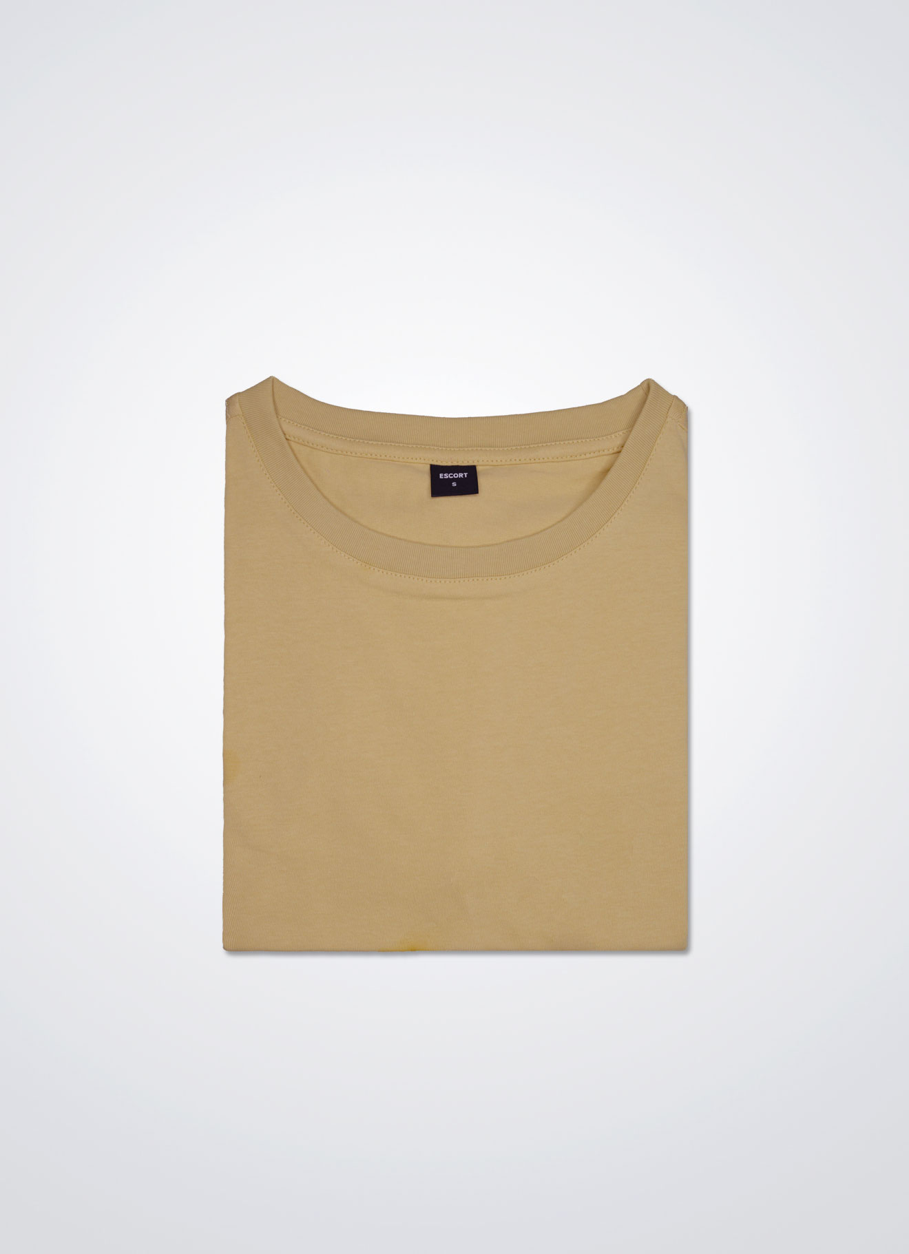 Golden-Haze by Round-Neck Blouse