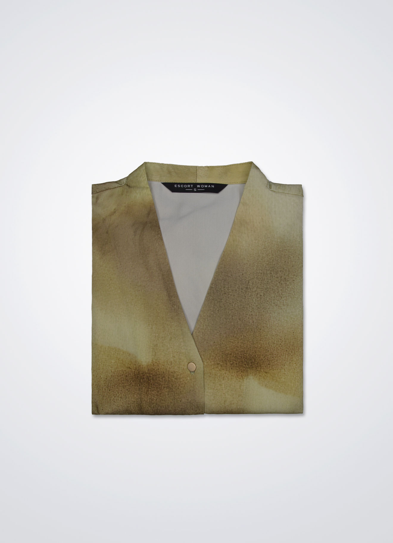 Golden-Mist by V-Neck Blouse