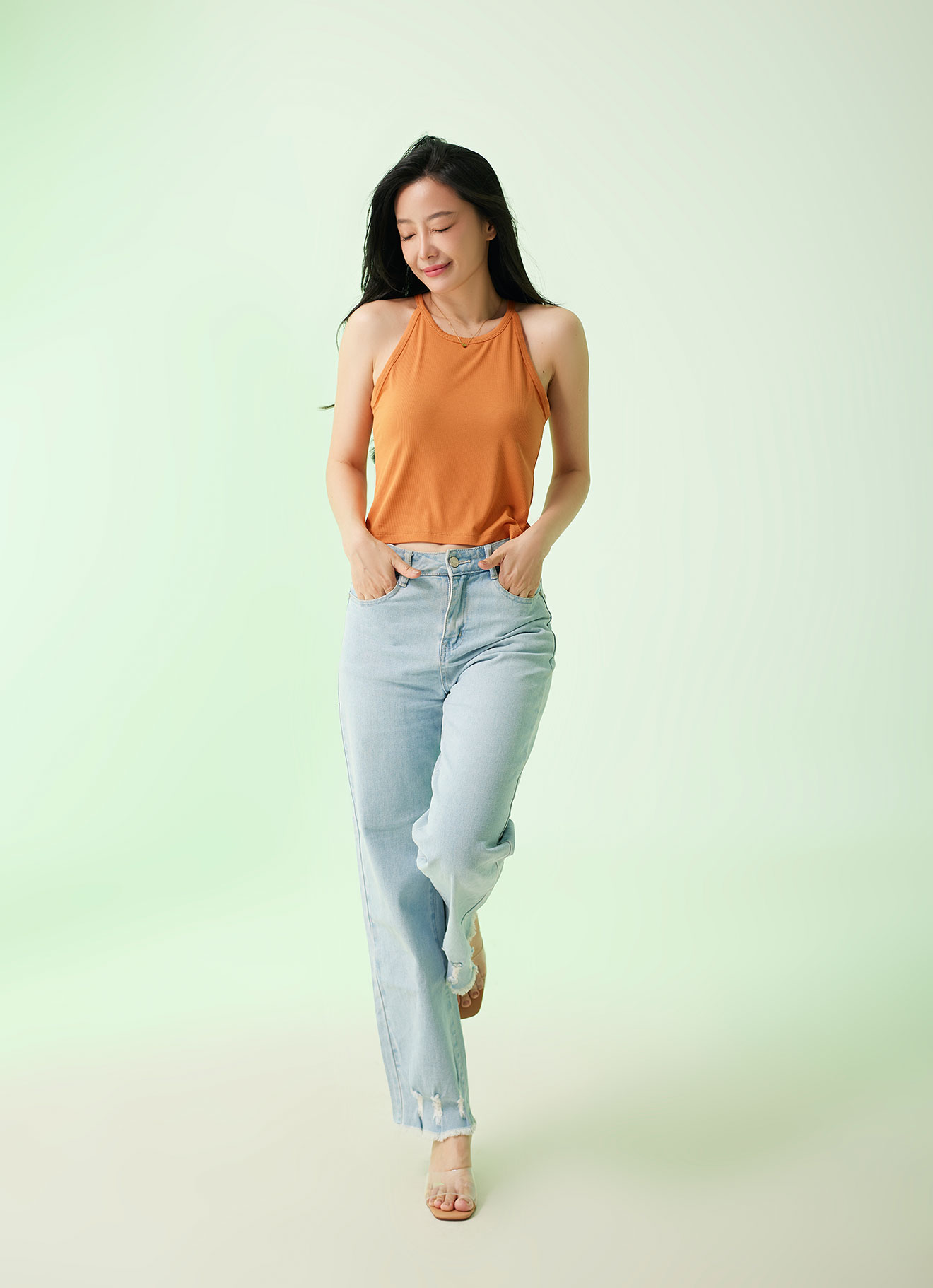 Golden-Ochre  by Sleeveless Top