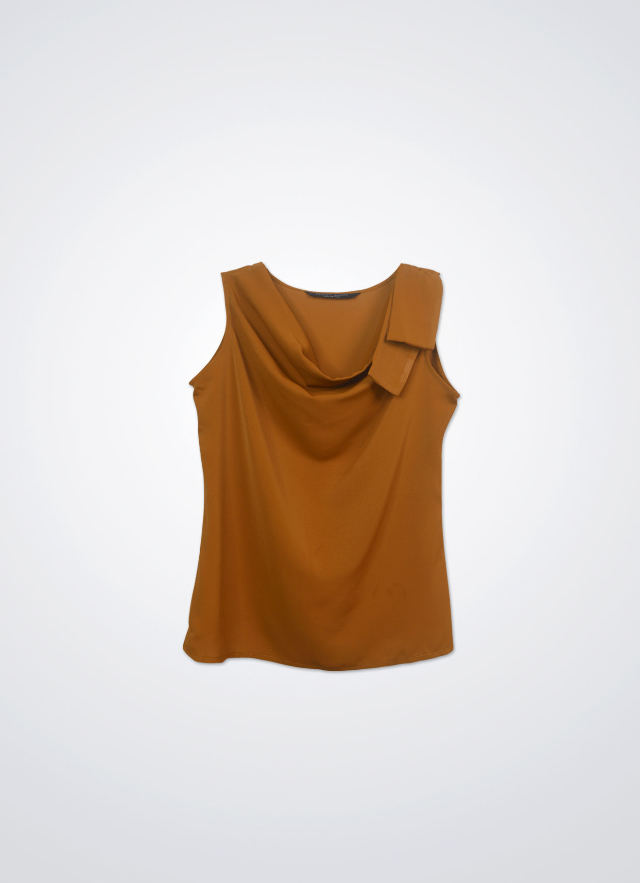 Golden-Ochre by Sleeveless Blouse