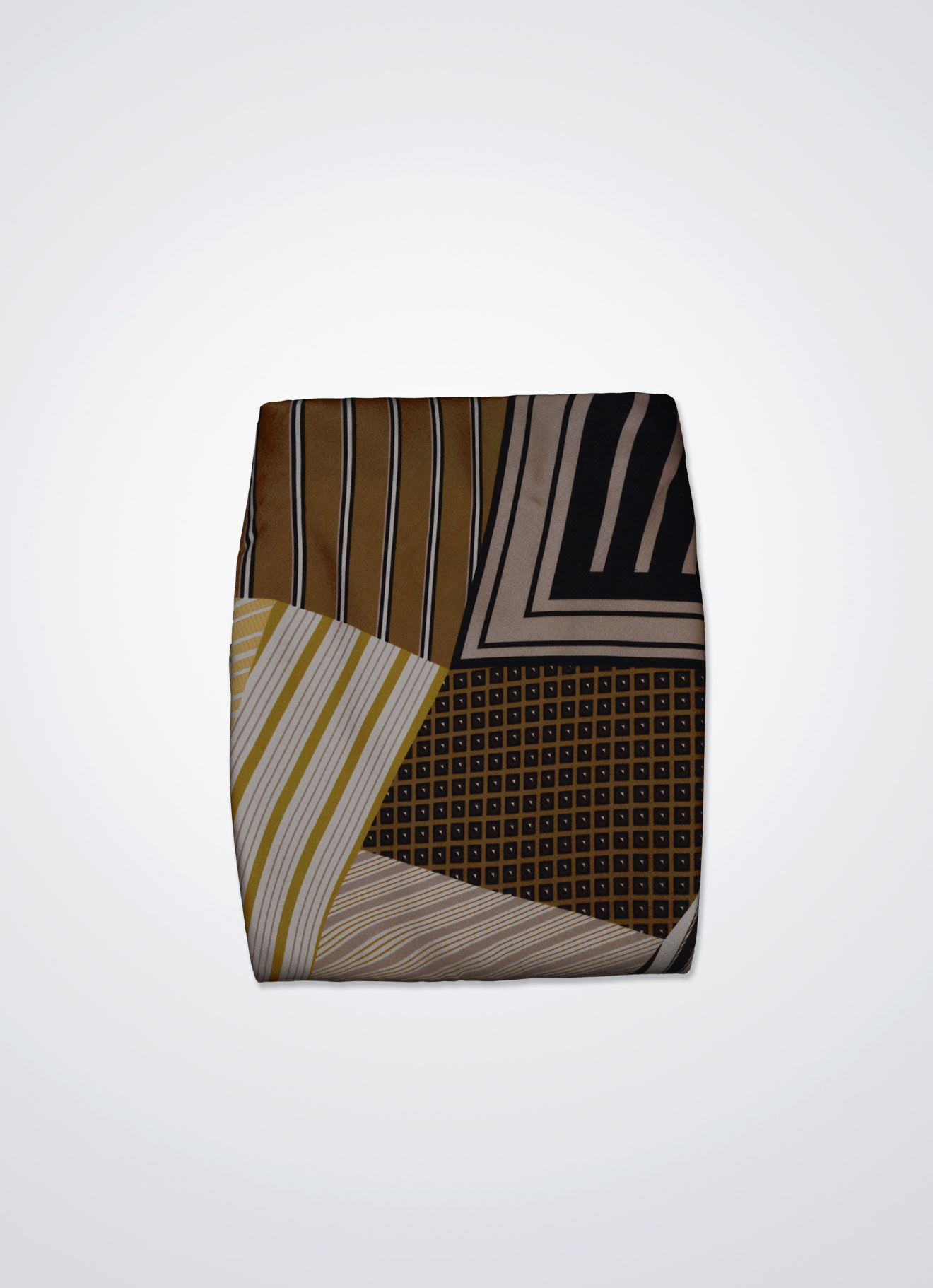 Golden-Straw by Maxi A-line Skirt
