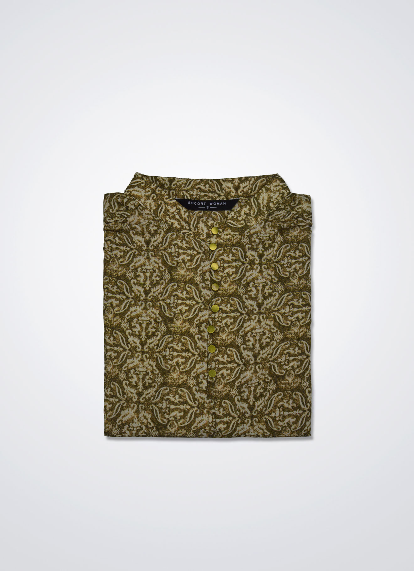 Gothic-Olive by Sleeve Blouse