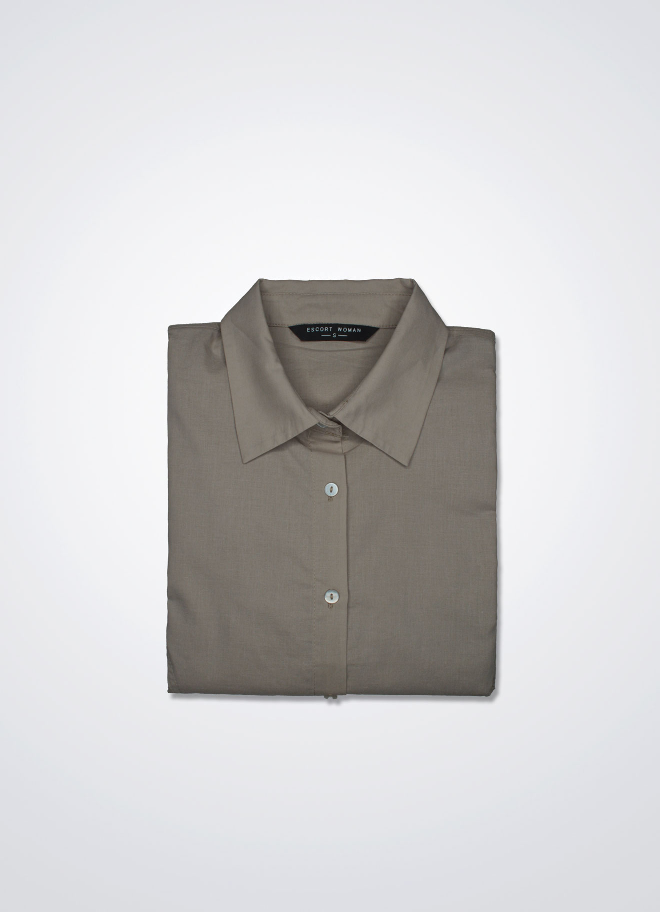Gray-Morn by Shirt Collor Blouse