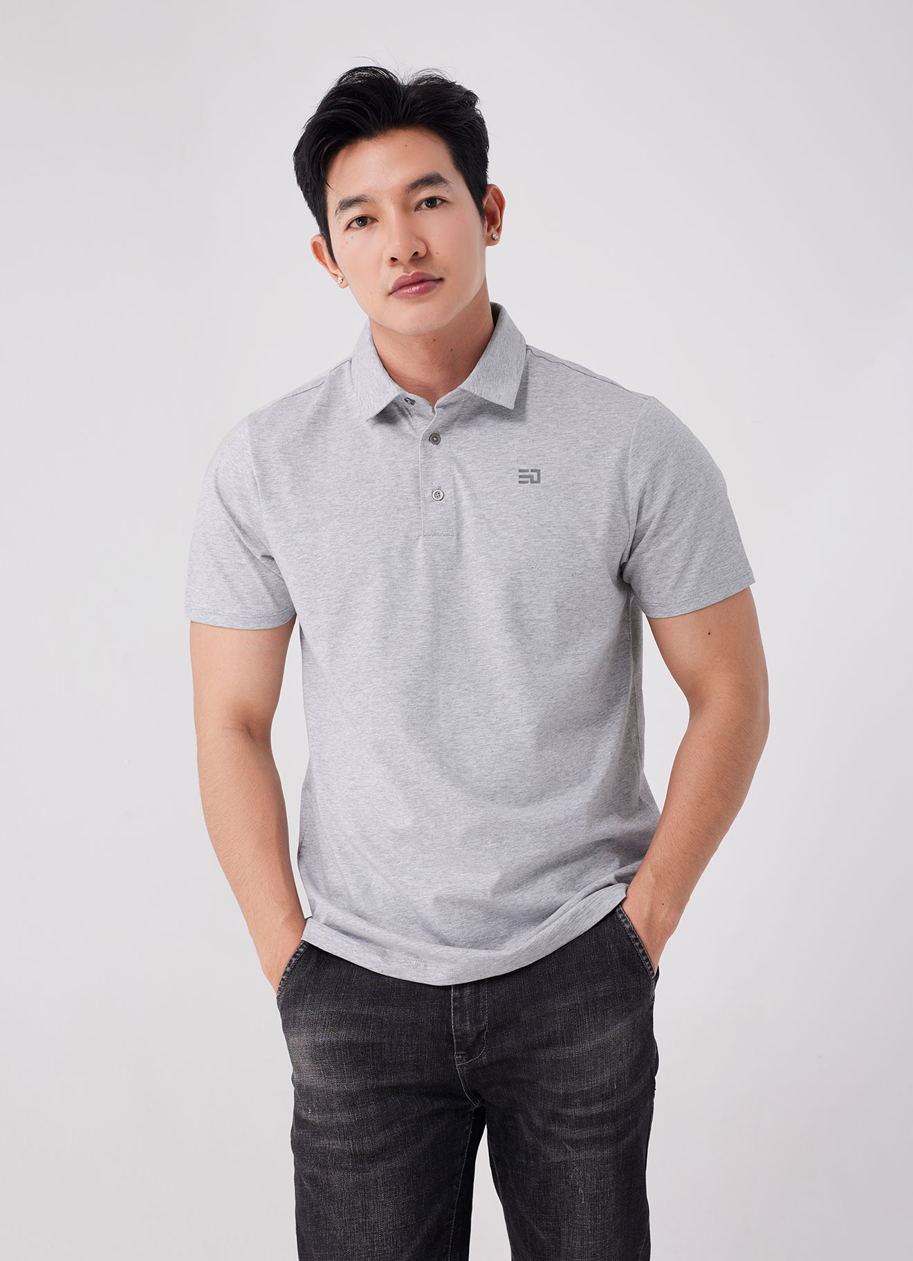Gray-Violet by Polo Shirt