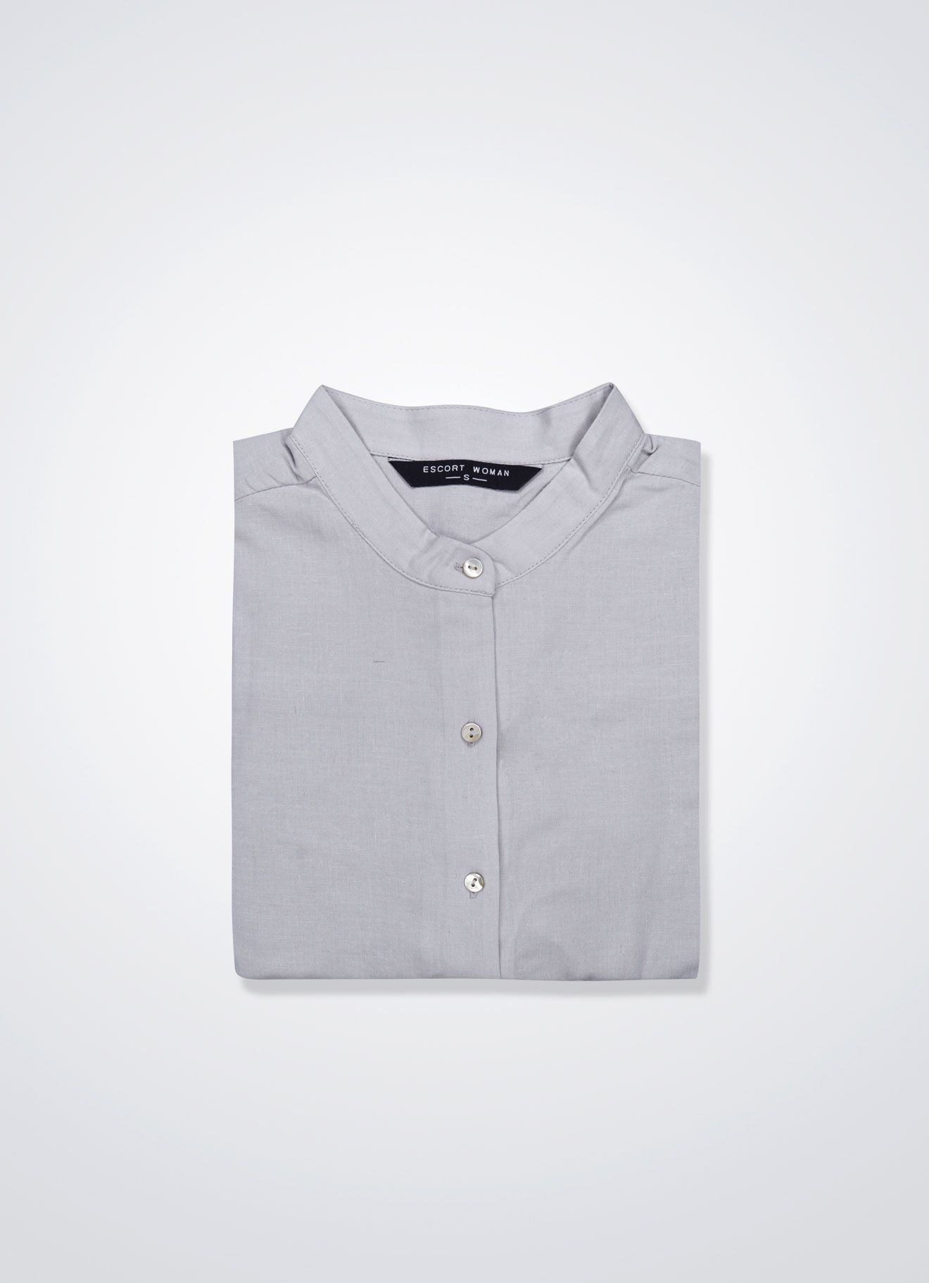 Gray-Violet by Sleeve Blouse