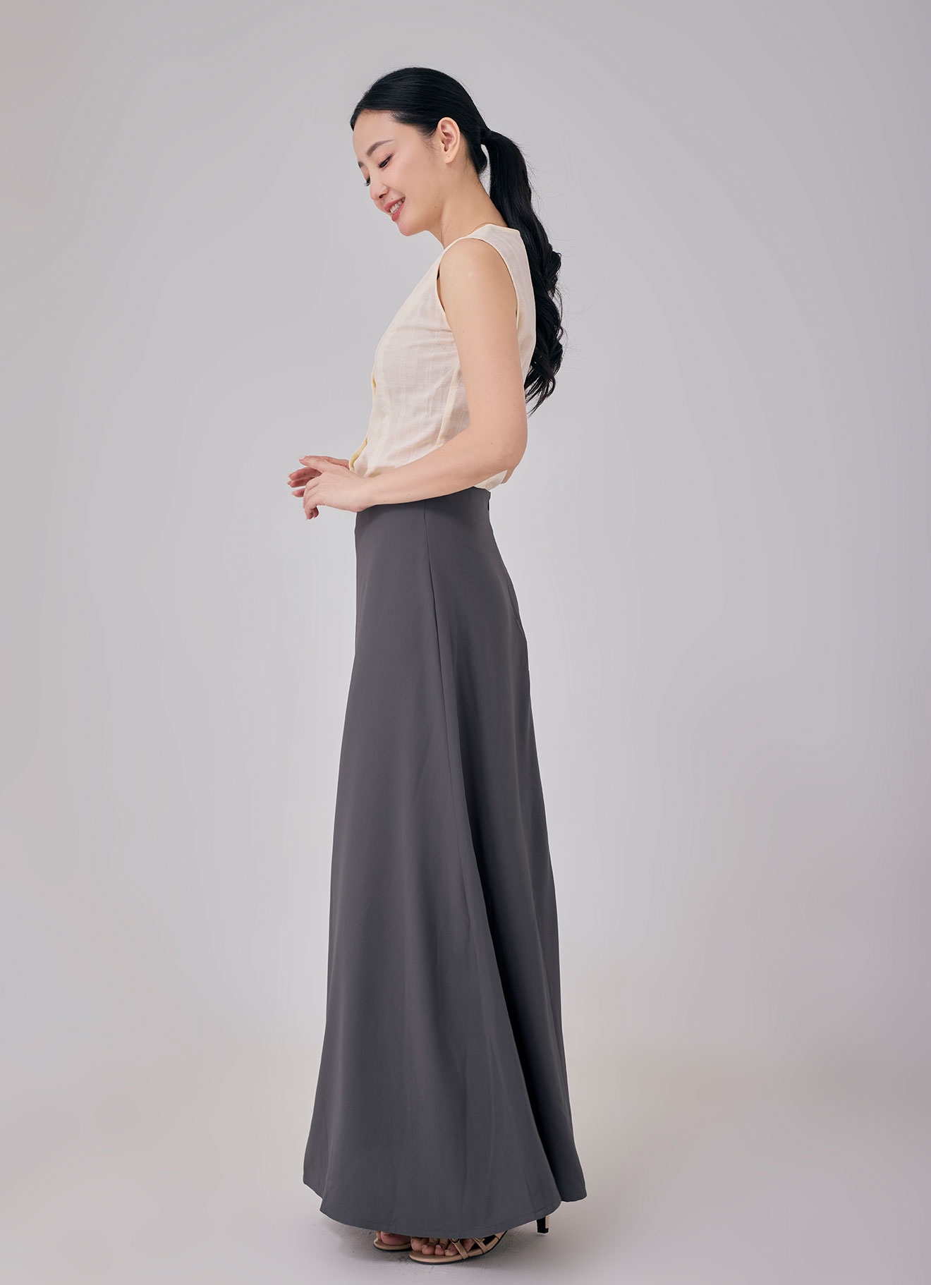 Gunmetal by maxi A-line skirt