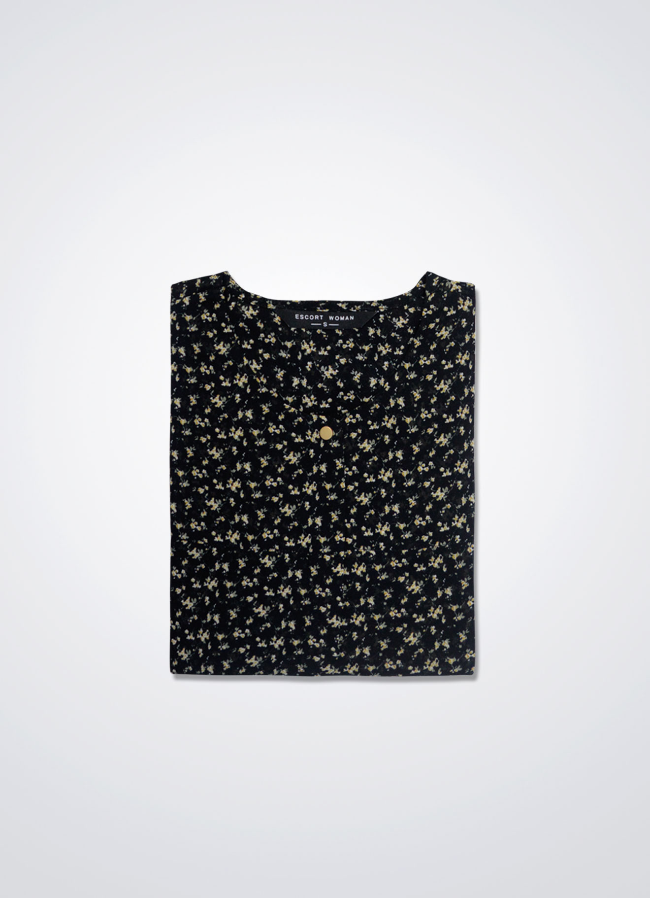 Jet-Black by Long-sleeved Blouse