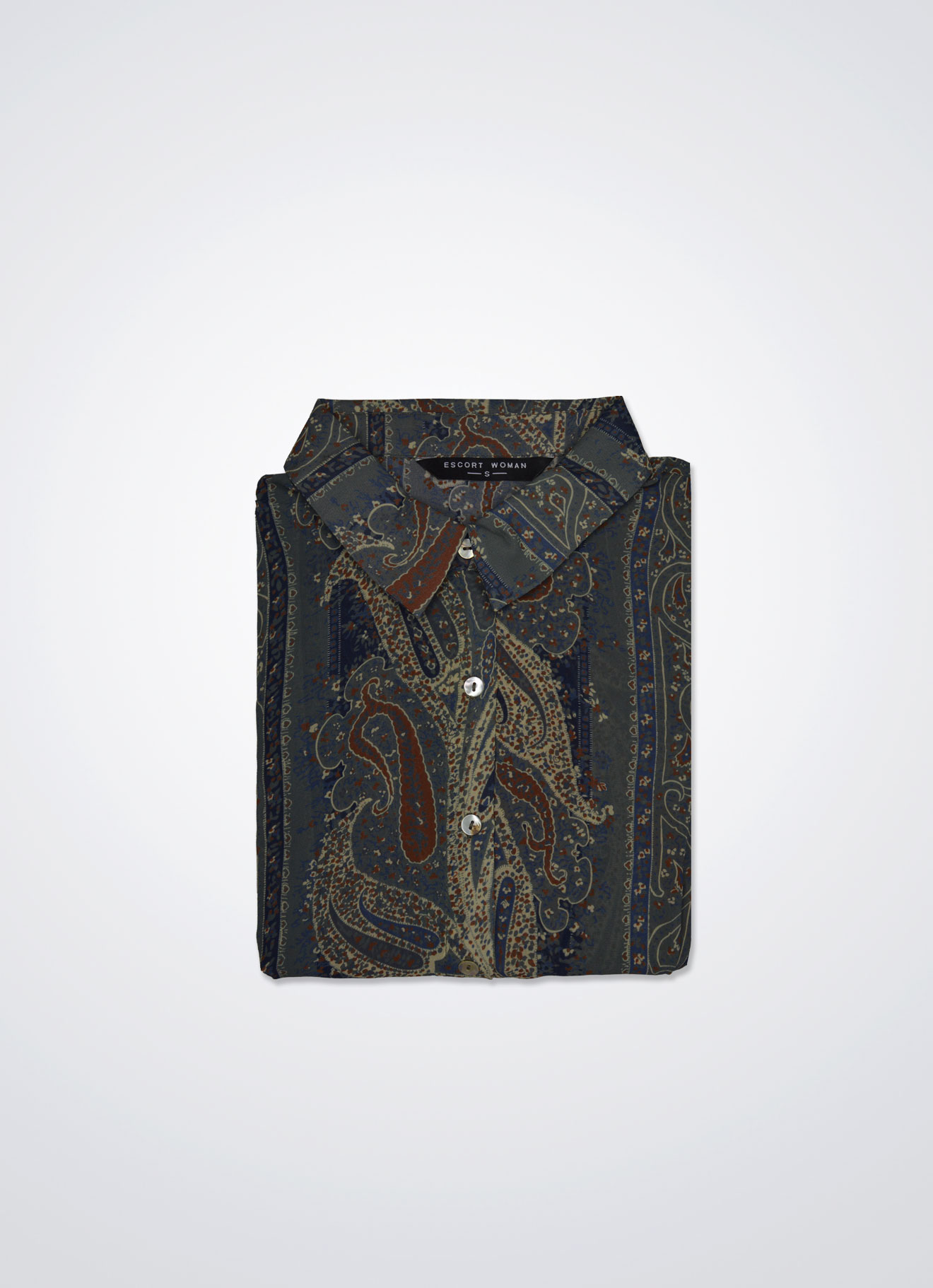 Landon-Fog by Printed Blouse