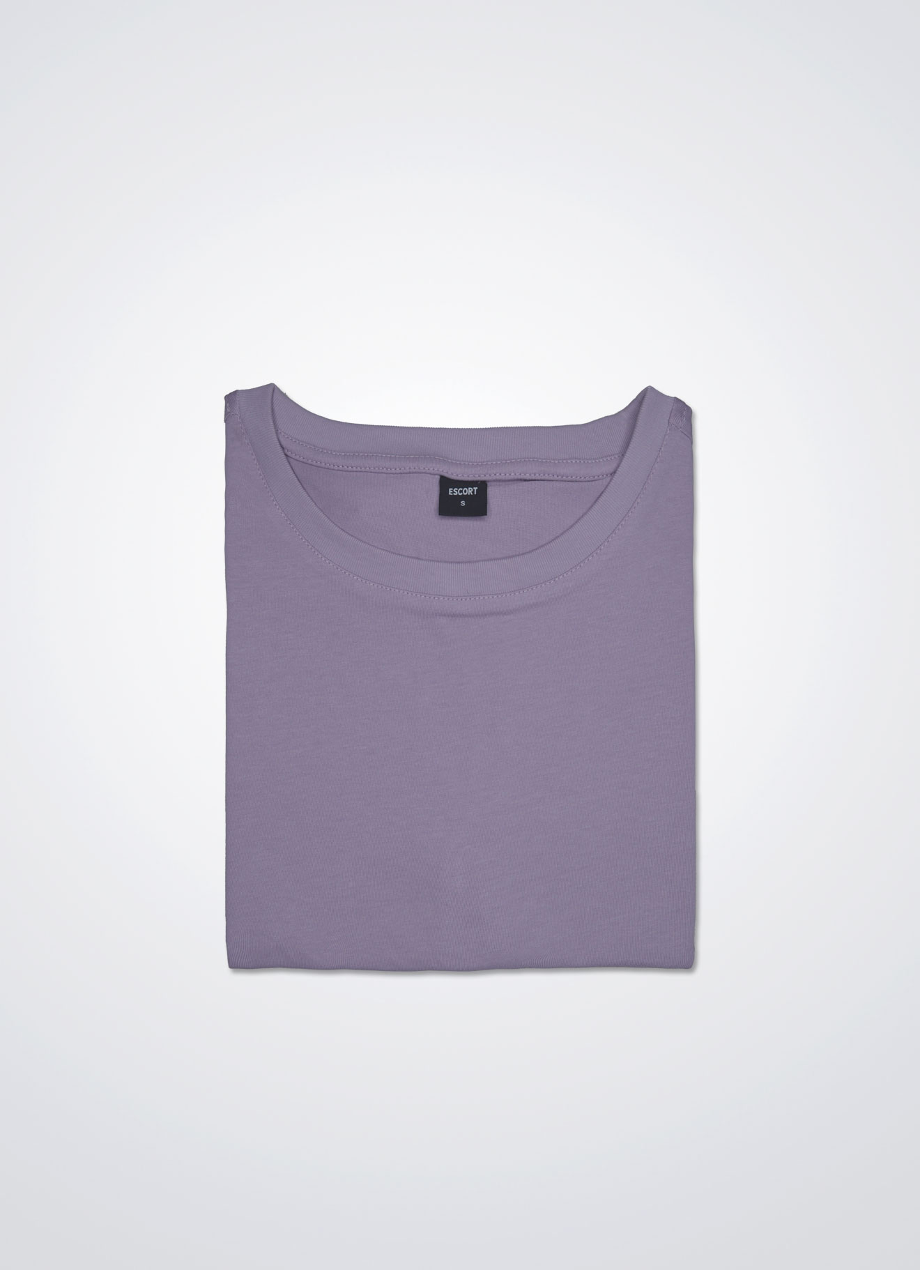 Lavender-Frost by Round-Neck Blouse