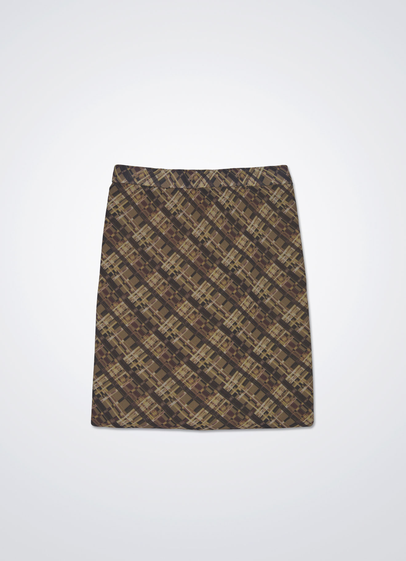 Lead-Gray by Printed Skirt